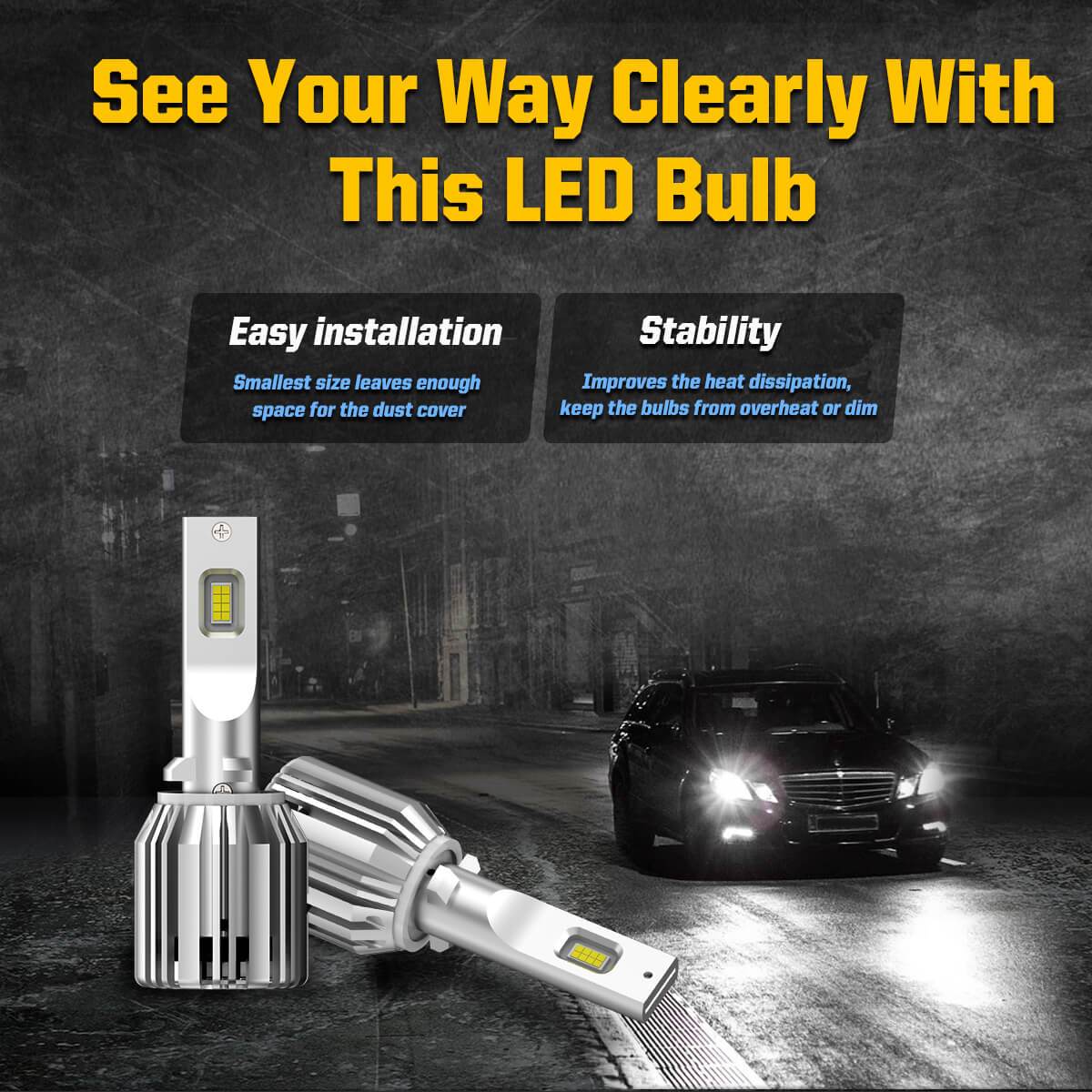 Fit for 2000-2006 GMC Yukon/ Yukon XL The Brightest LED Bulbs Upgrade - Image 15