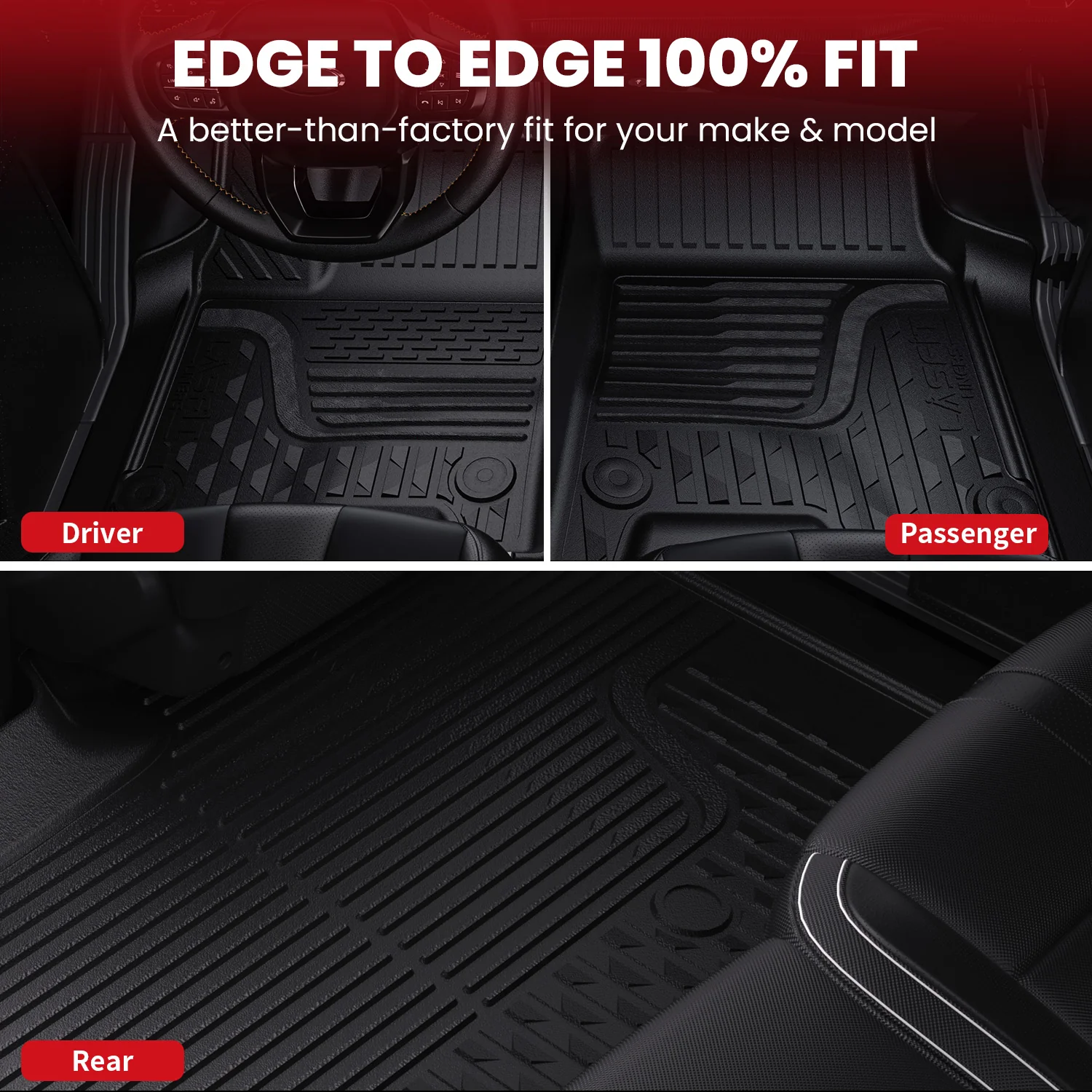 Fit for 2003-2009 RAM 2500 3500 Quad Cab Floor Mats, Fit Carpet Flooring, Not Fit have 4X4 Shifter - Image 11