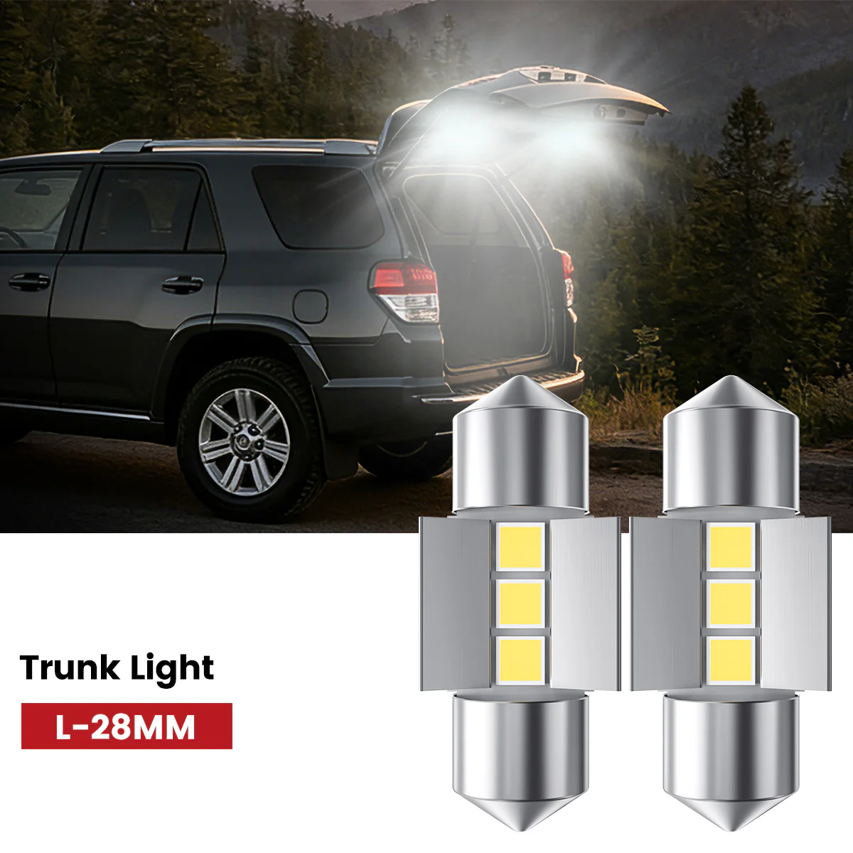 T10 194 168 CANBUS Error Free LED License Plate Dome Map Trunk Cargo Light Bulbs | White - Image 10