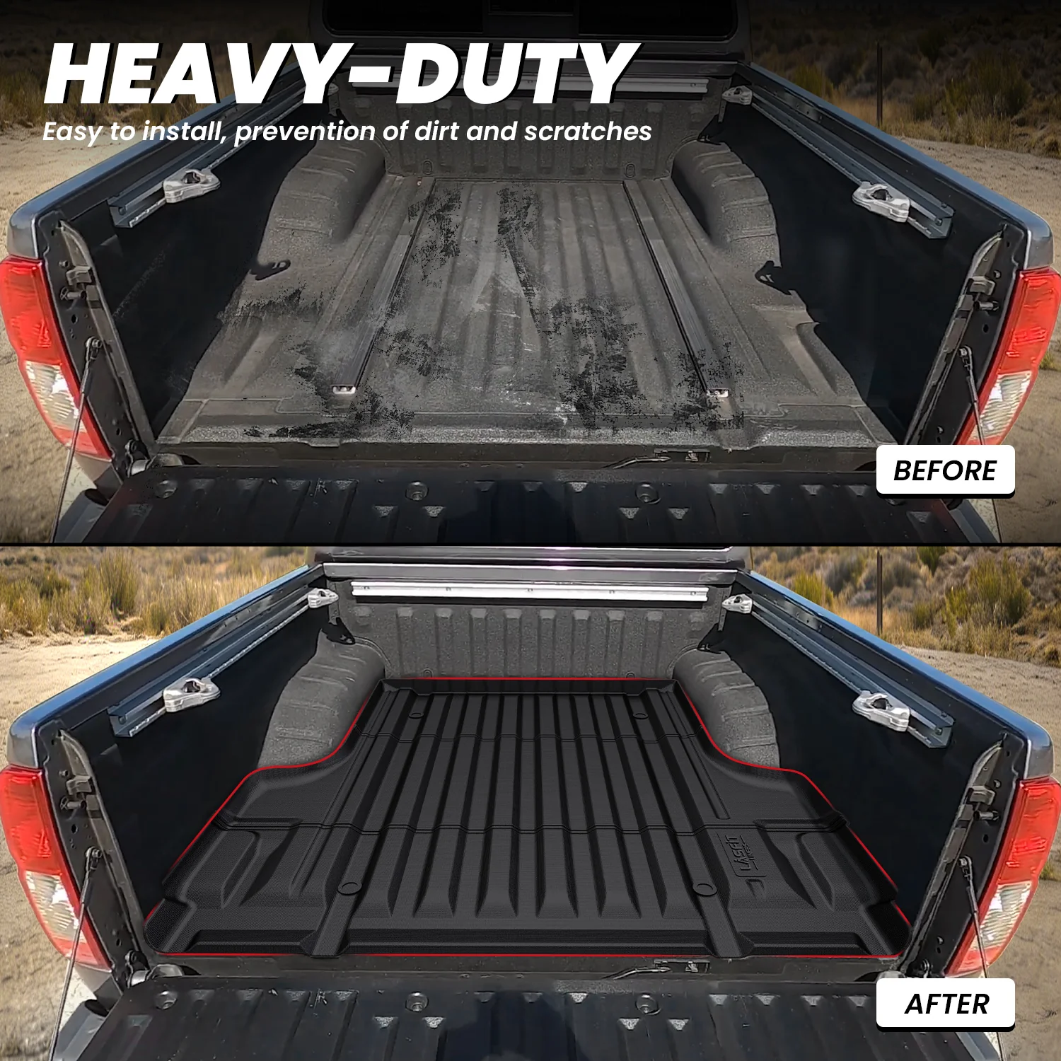Fit for 2005-2021 Nissan Frontier 5FT Truck Bed Mat - Image 3