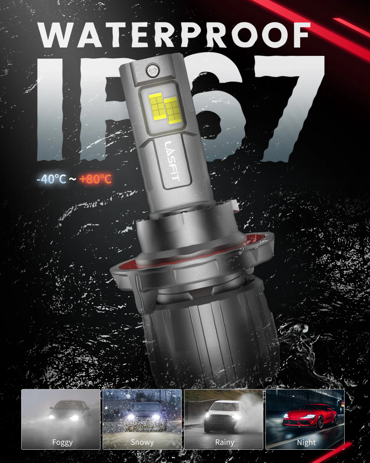 130W 9006 HB4 LS Plus Series | 13,000LM 6000K LED Bulbs - Image 7