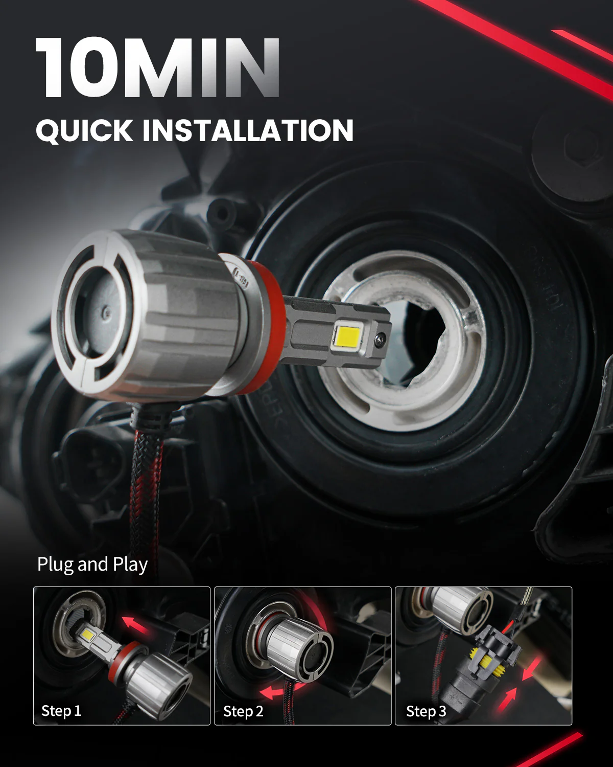 Fit for 2012-2017 Toyota Camry LED Bulbs Exterior Interior Lights - Image 9