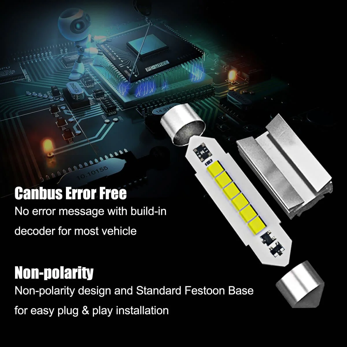 Fit for 2011-2013 Hyundai Elantra The Brightest LED Bulbs Upgrade - Image 60