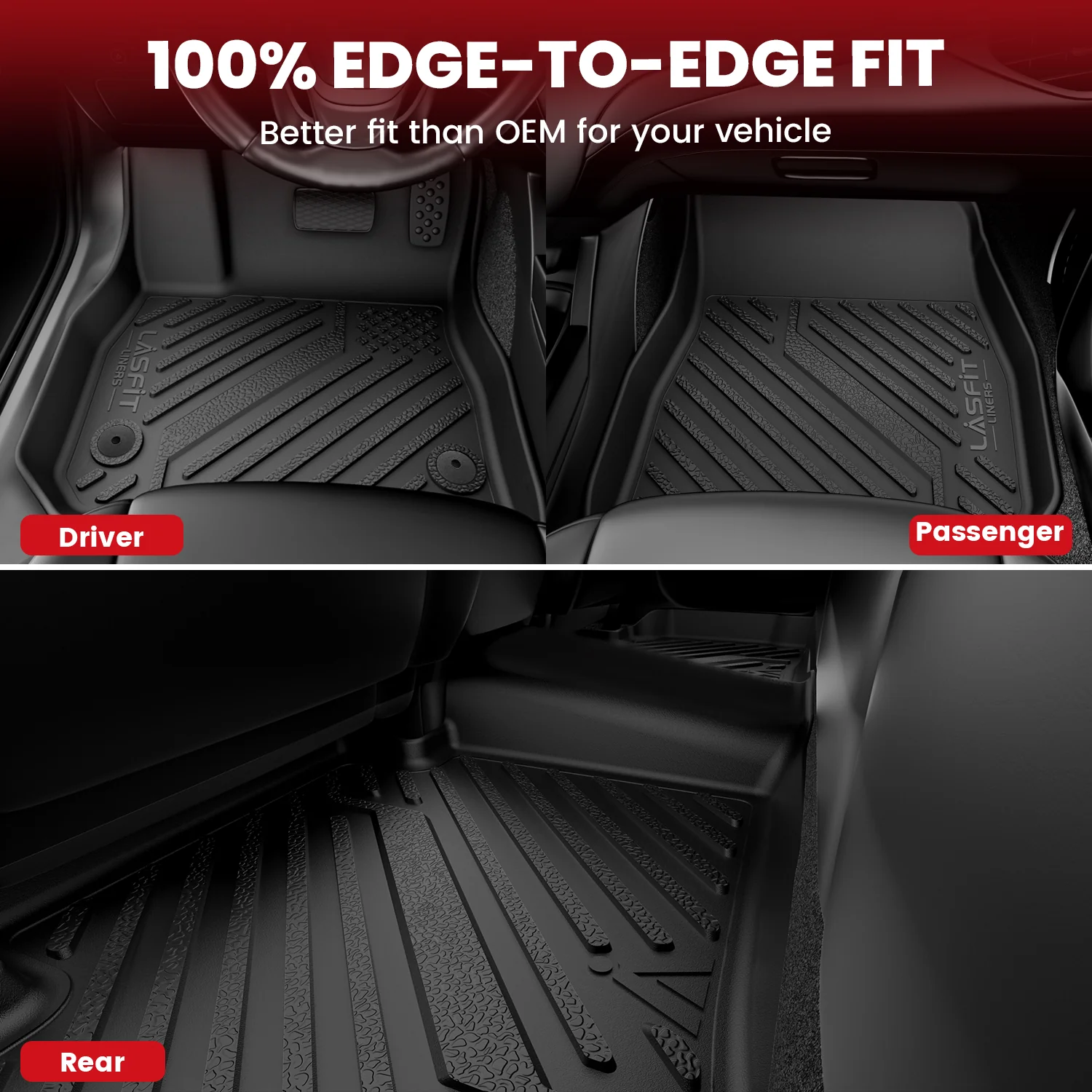 Fit for 2012-2015 Honda Civic Gasoline(Sedan or Si Sedan Only) Floor Mats or Cargo Mat - Image 13