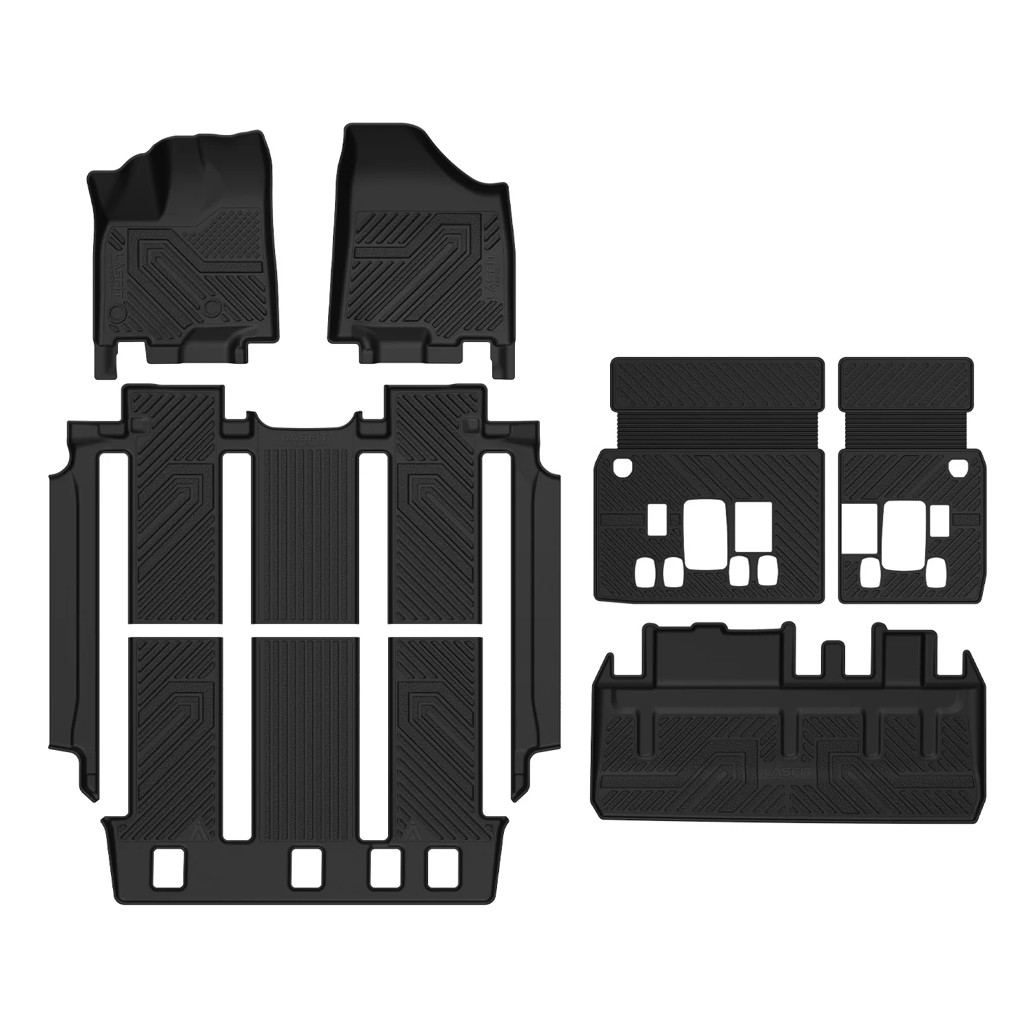 Fit for 2013-2020 Toyota Sienna 7-seater Floor Mats & Cargo Mat, Fit Fixed center console Only, Not Fit Power Folding 3rd Row or Sliding center Console