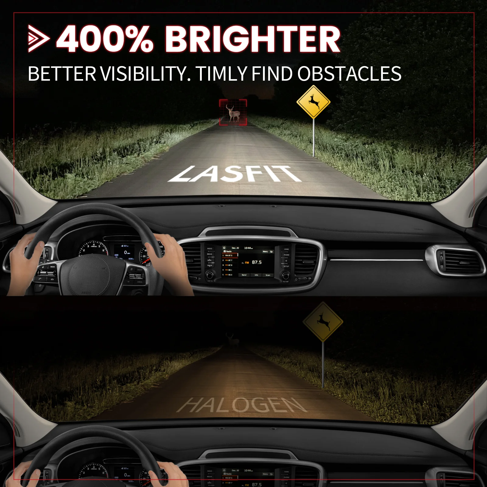 Fit for 2014-2019 Mitsubishi Outlander Custom H7 LED Bulbs Exterior Interior Lights Plug and Play - Image 3