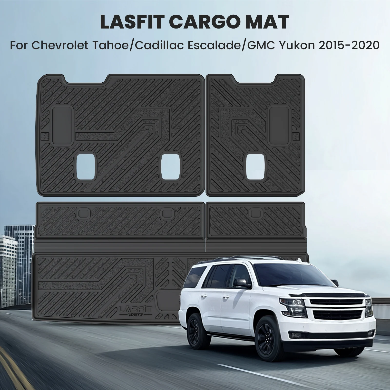 Fit for 2015-2020 GMC Yukon Floor Mats & Seatback & Cargo Mat - Image 14