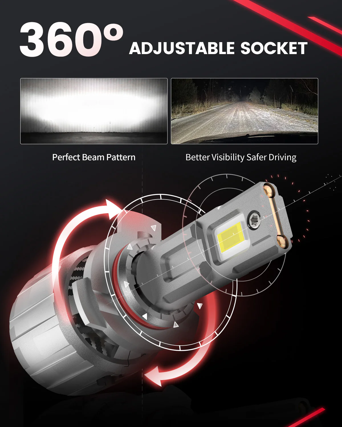 Fit for 2015 GMC Sierra 2500HD 3500HD The Brightest LED Bulbs Upgrade - Image 11