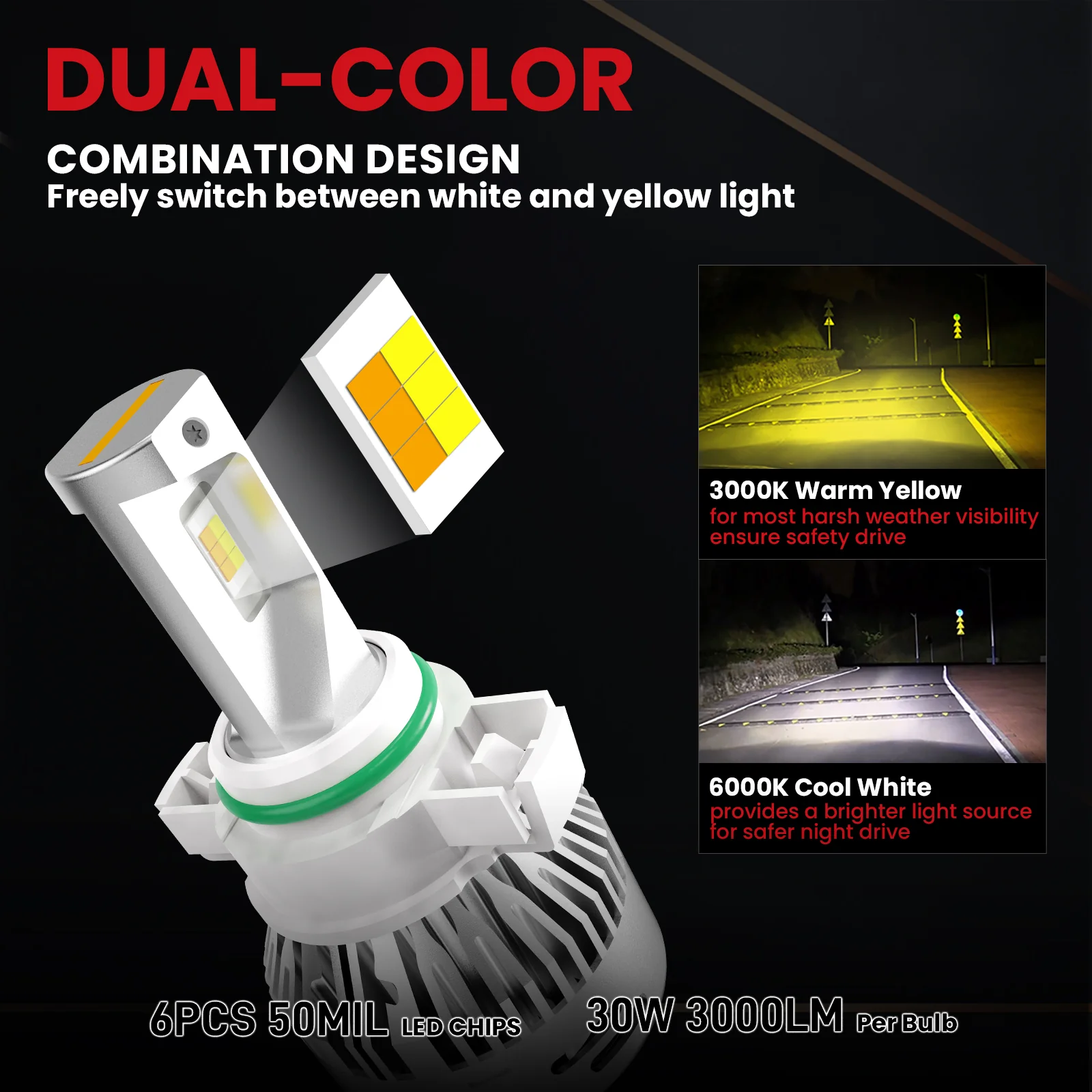 Fit for 2015 GMC Sierra 2500HD 3500HD The Brightest LED Bulbs Upgrade - Image 15
