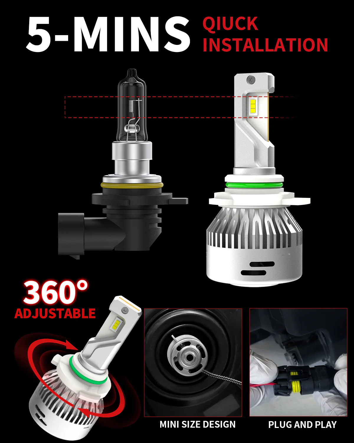 Fit for 2018-2021 Chevrolet Equinox LED Bulbs Upgrade | Tested and Verified - Image 5