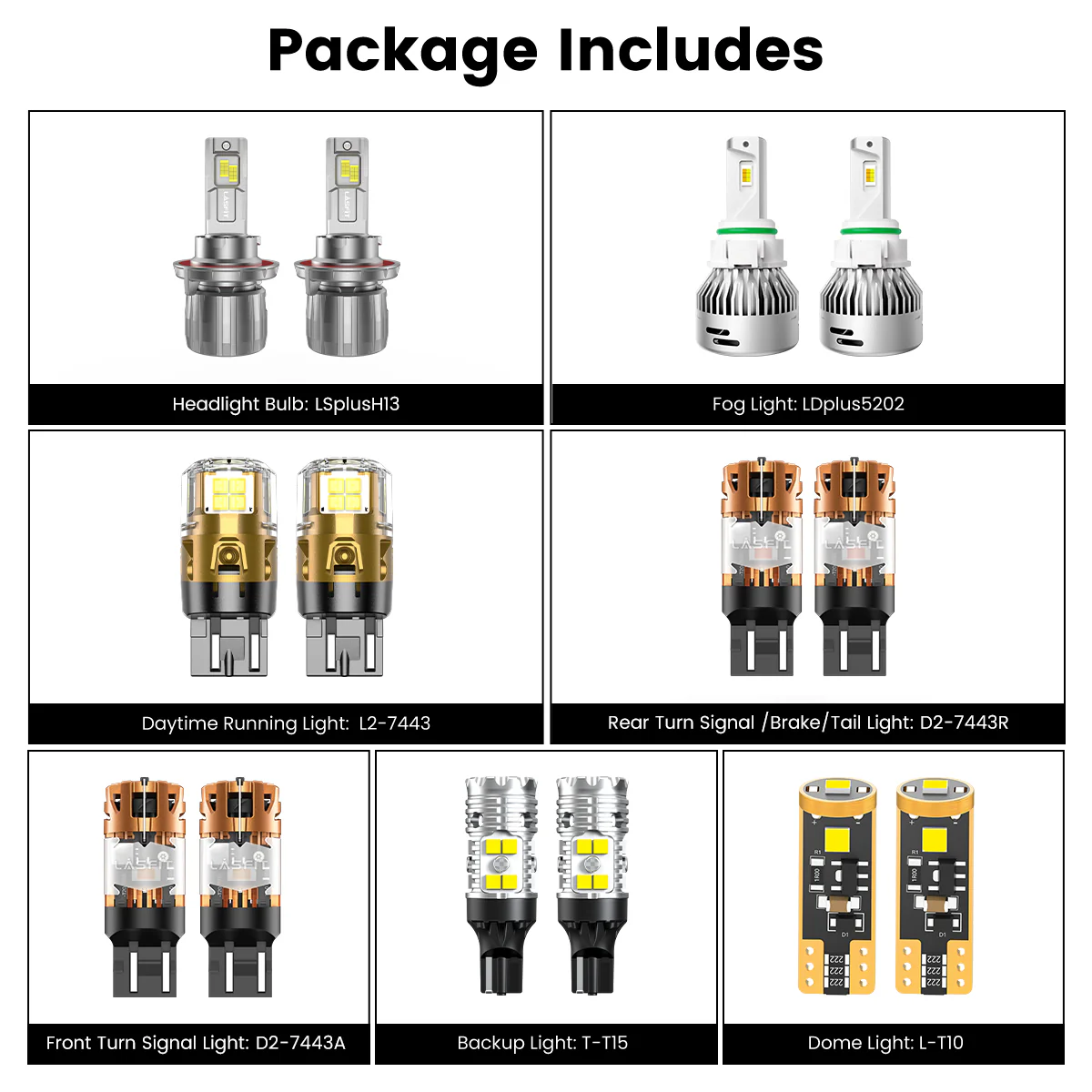 Fit for 2020-2025 Jeep Gladiator The Brightest LED Bulbs Upgrade | Tested and Verified - Image 2