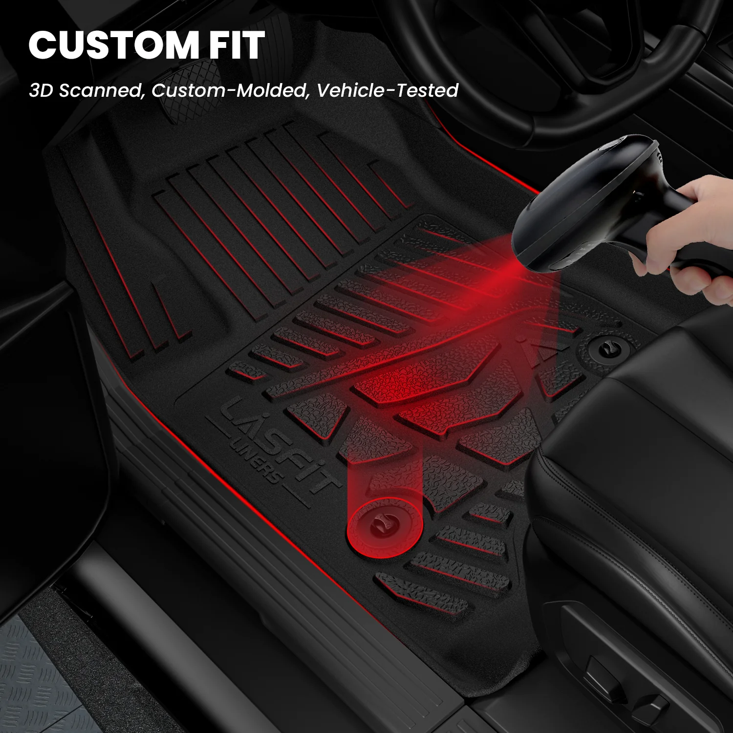 Fit for 2020-2026 GMC Sierra or Sierra Denali 2500HD 3500HD Floor Mats, Fit Carpet Floor Only - Image 11