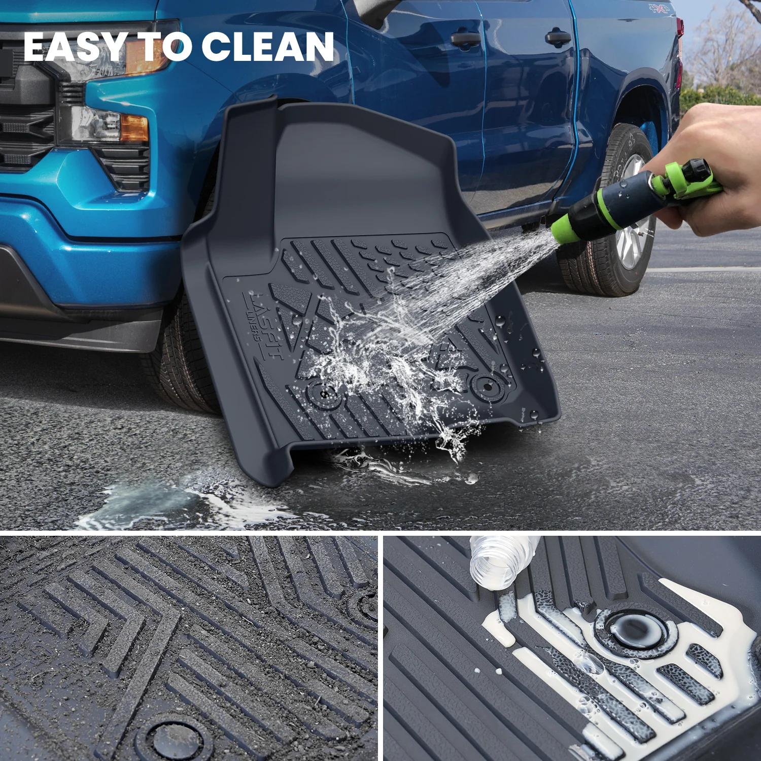 Fit for 2020-2026 GMC Sierra or Sierra Denali 2500HD 3500HD Floor Mats, Fit Carpet Floor Only - Image 14
