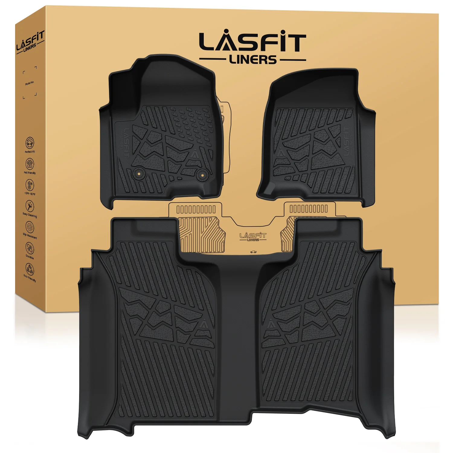 Fit for 2020-2026 GMC Sierra or Sierra Denali 2500HD 3500HD Floor Mats, Fit Carpet Floor Only - Image 17