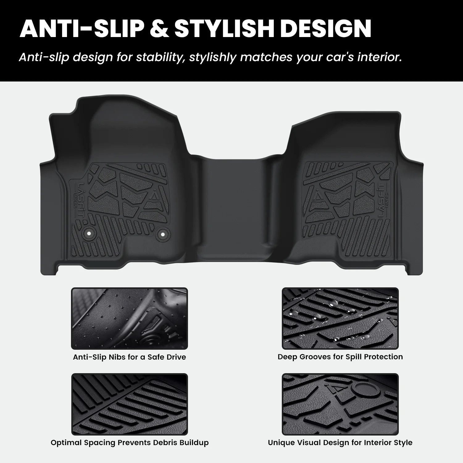 Fit for 2020-2026 GMC Sierra or Sierra Denali 2500HD 3500HD Floor Mats, Fit Carpet Floor Only - Image 23