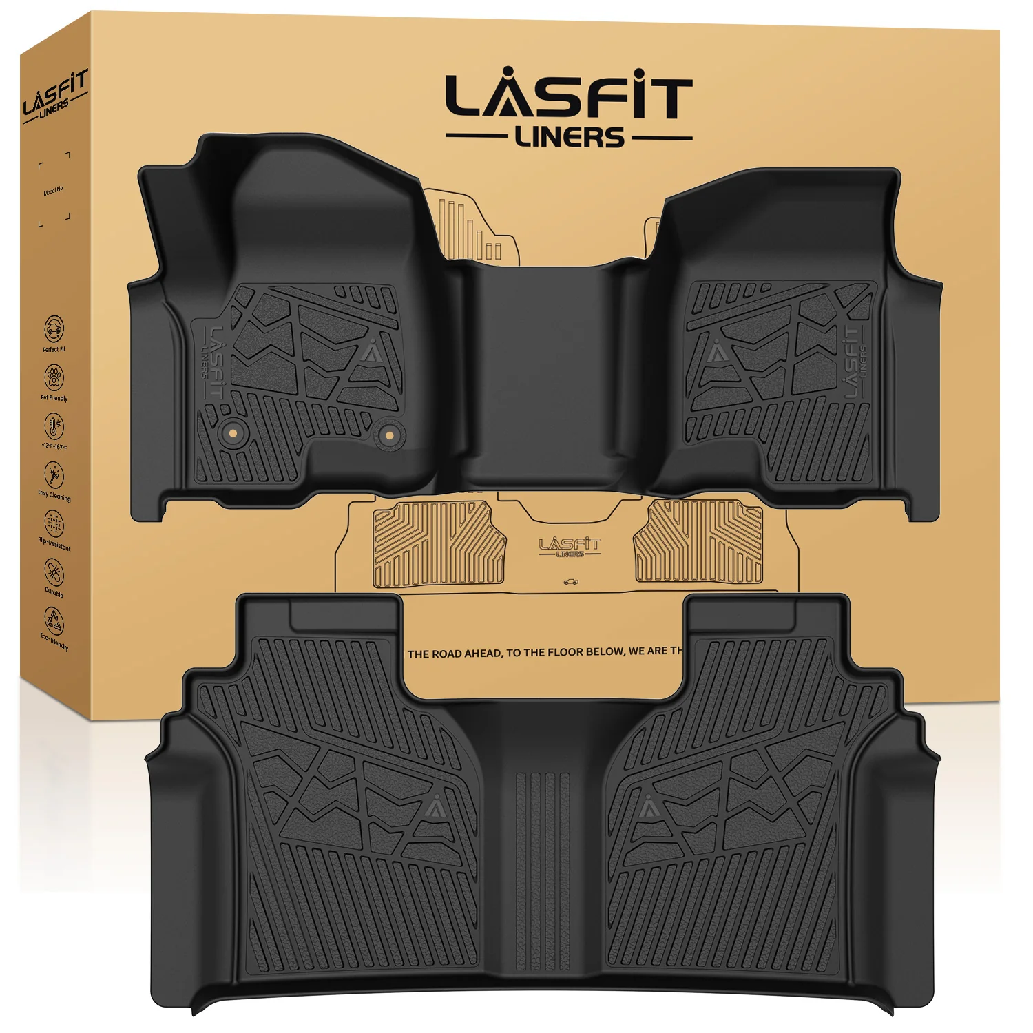 Fit for 2020-2026 GMC Sierra or Sierra Denali 2500HD 3500HD Floor Mats, Fit Carpet Floor Only - Image 26