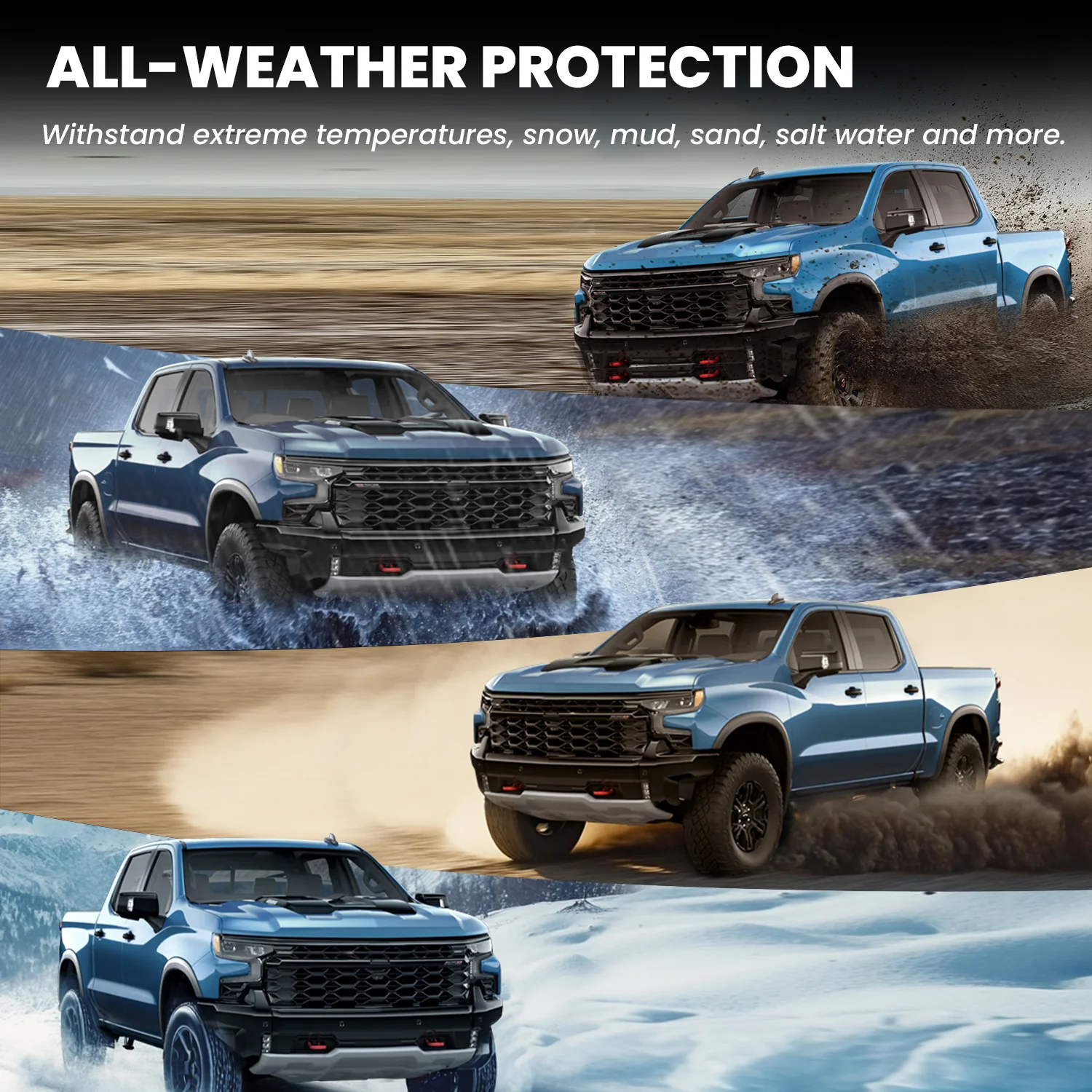 Fit for 2020-2026 GMC Sierra or Sierra Denali 2500HD 3500HD Floor Mats, Fit Carpet Floor Only - Image 37