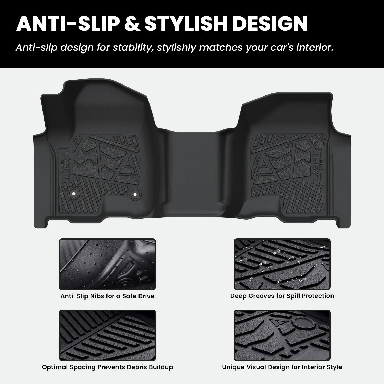 Fit for 2020-2026 GMC Sierra or Sierra Denali 2500HD 3500HD Floor Mats, Fit Carpet Floor Only - Image 49