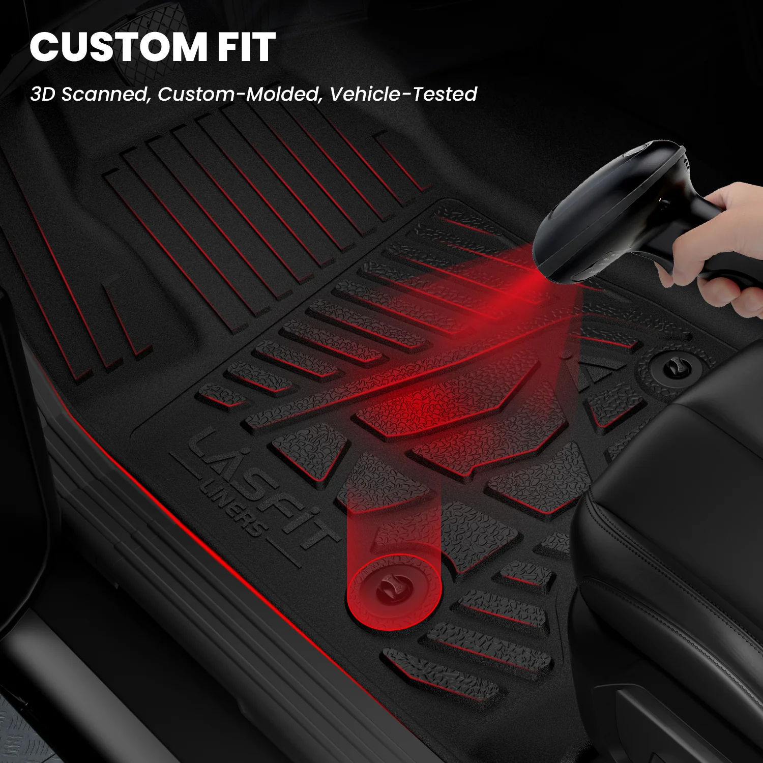 Fit for 2020-2026 GMC Sierra or Sierra Denali 2500HD 3500HD Floor Mats, Fit Carpet Floor Only - Image 53