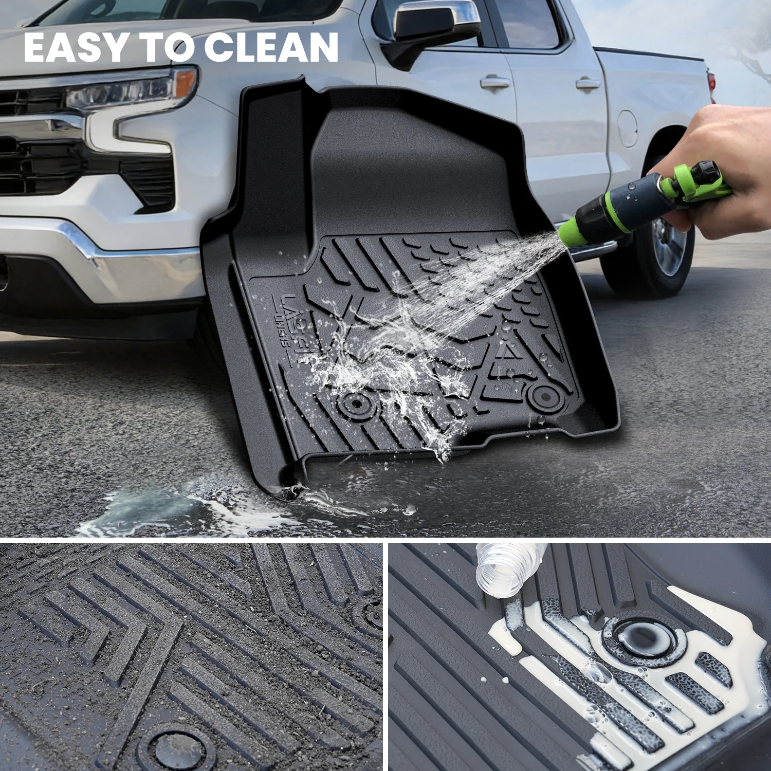 Fit for 2020-2026 GMC Sierra or Sierra Denali 2500HD 3500HD Floor Mats, Fit Carpet Floor Only - Image 66