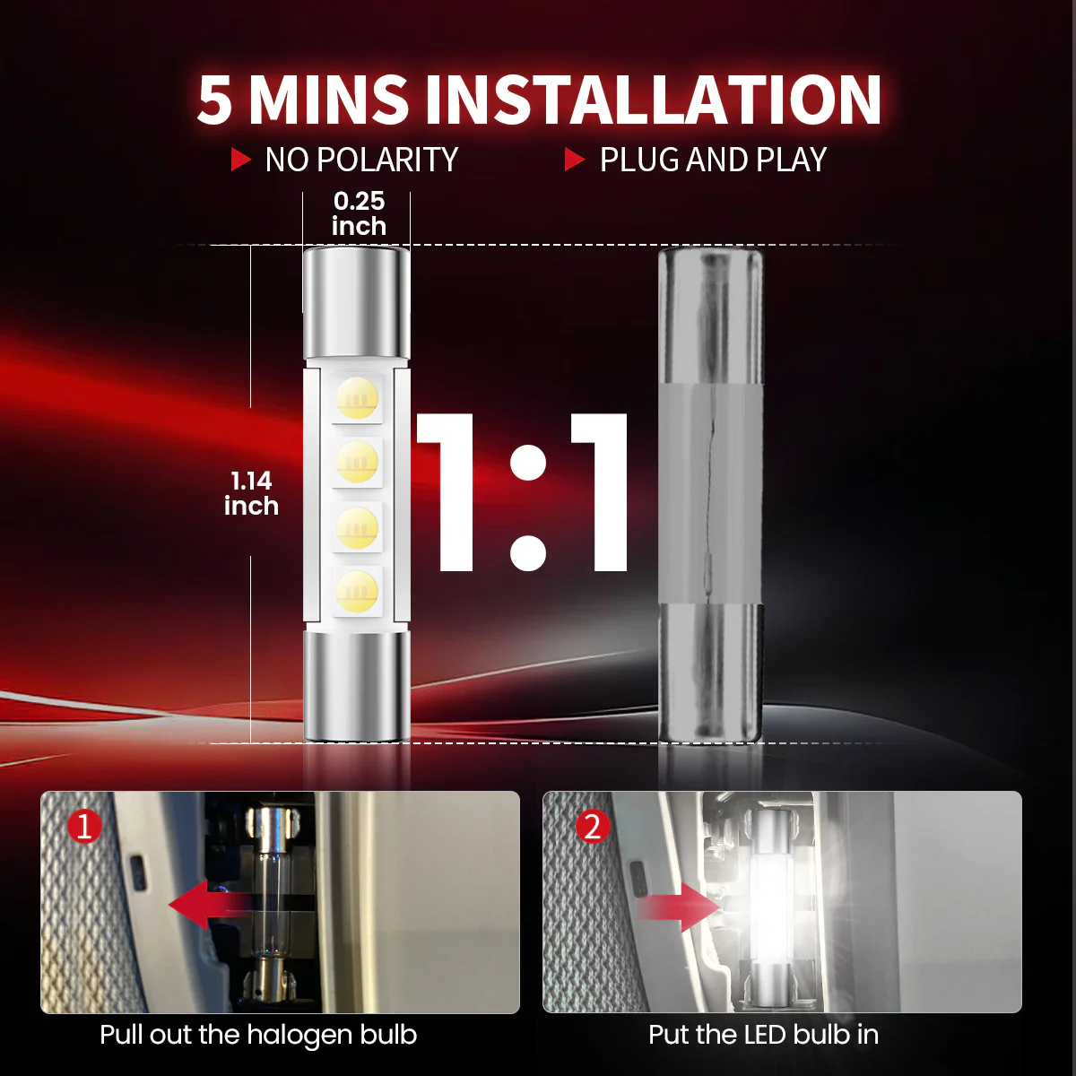 Fit for 2019-2021 Honda Passport The Brightest LED Bulbs Upgrade - Image 32