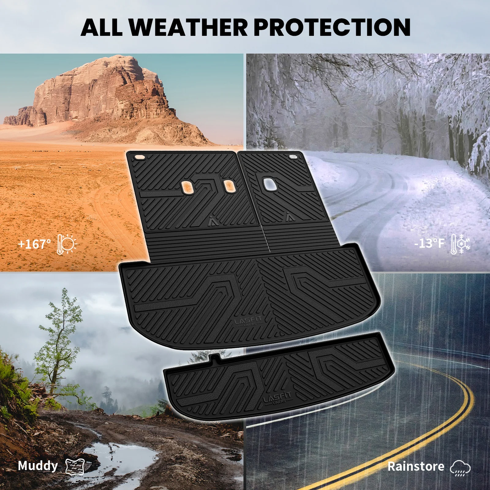 Fit for 2020-2025 Hyundai Palisade Custom Floor Mats or Seatback & Cargo Mat - Image 14