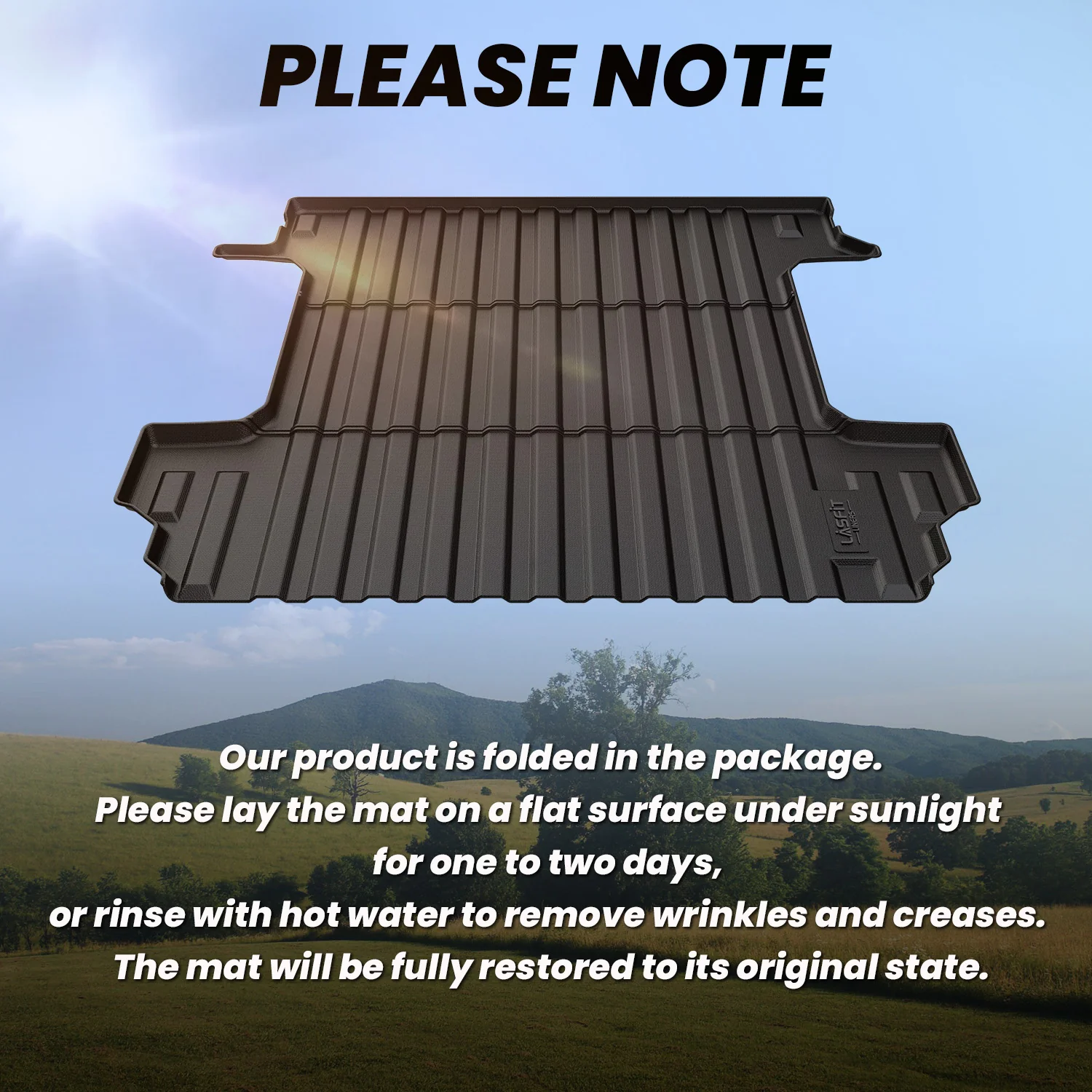 Fit for 2019-2026 GMC Sierra 1500 Truck Bed Mat or Tailgate Mat, Not Fit 2019 Sierra 1500 LD - Image 7