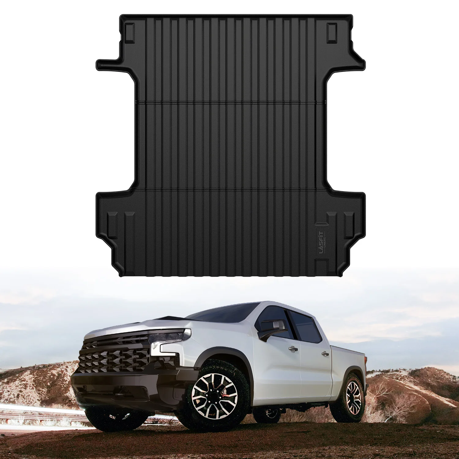 Fit for 2019-2026 GMC Sierra 1500 Truck Bed Mat or Tailgate Mat, Not Fit 2019 Sierra 1500 LD - Image 9