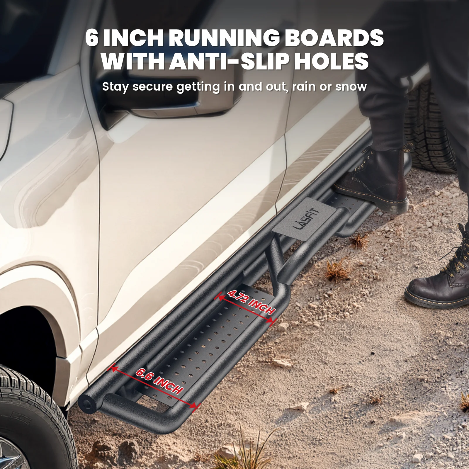 Fit for 2019-2024 Ram 1500 Classic Running Boards Side Steps, Fit Crew Cab ONLY - Image 3