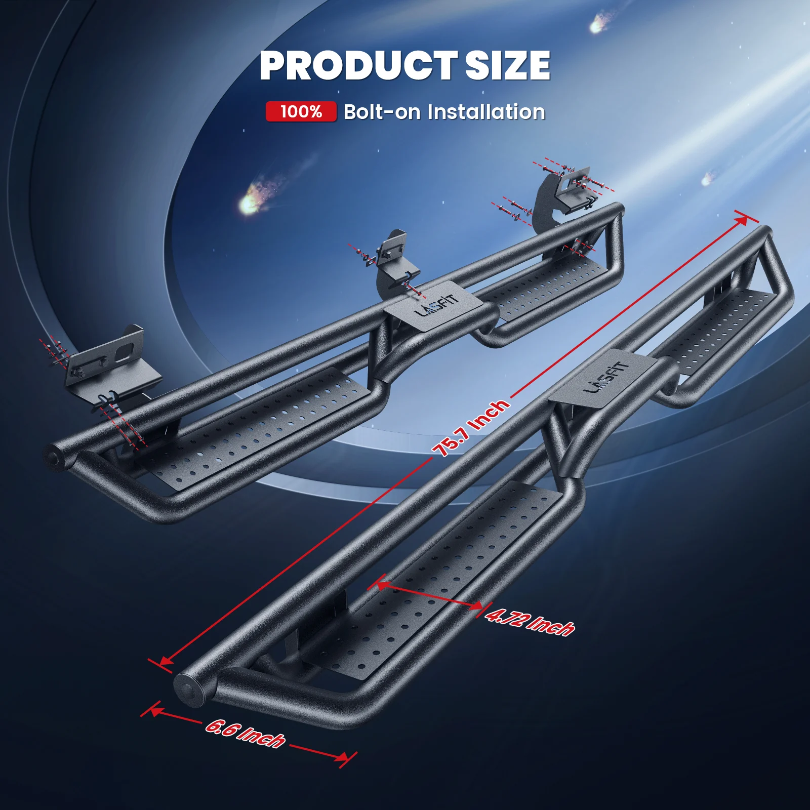 Fit for 2019-2024 Ram 1500 Classic Running Boards Side Steps, Fit Crew Cab ONLY - Image 5