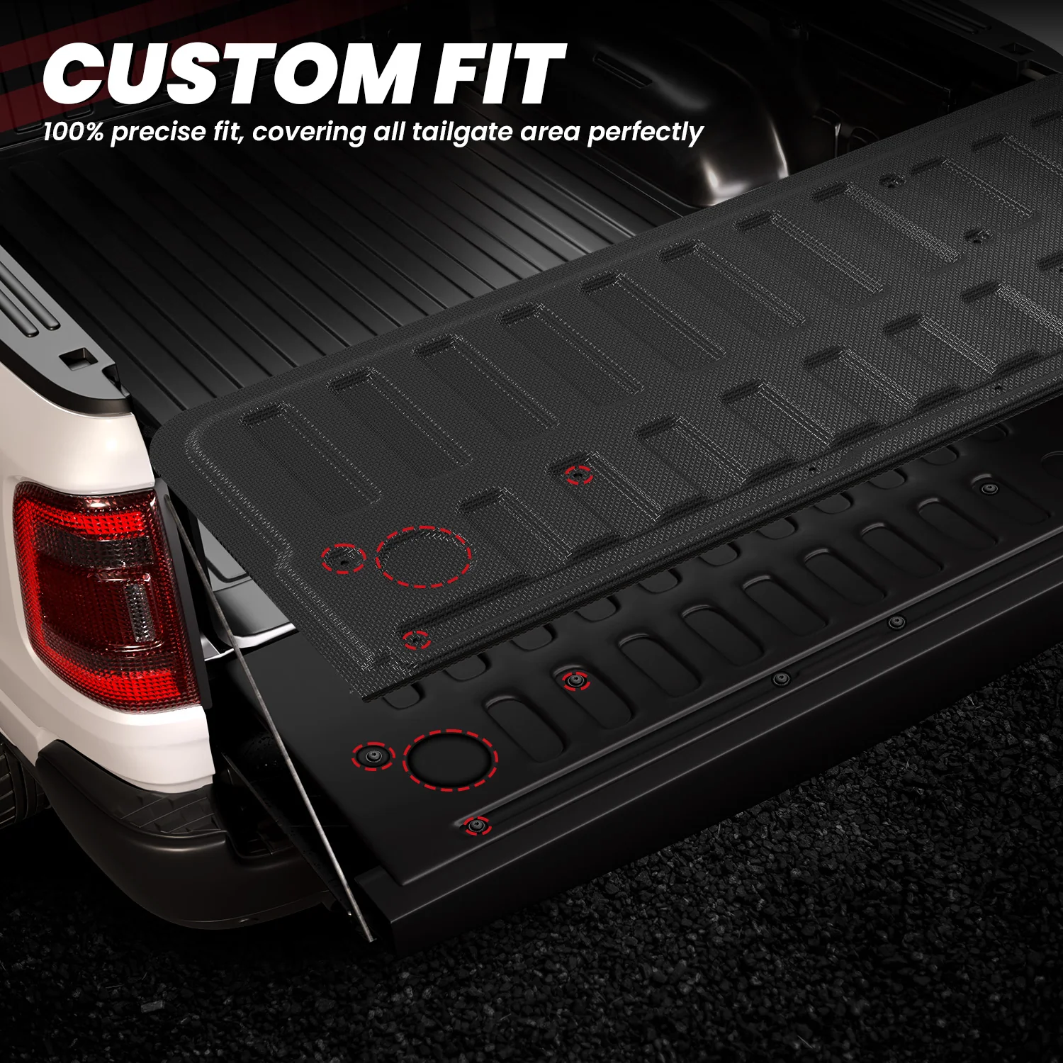 Fit for 2019-2026 Ram 1500 Truck Bed Mat & Tailgate Mat, Fit without RAM RamBox, Not Fit Drop-in liners - Image 17