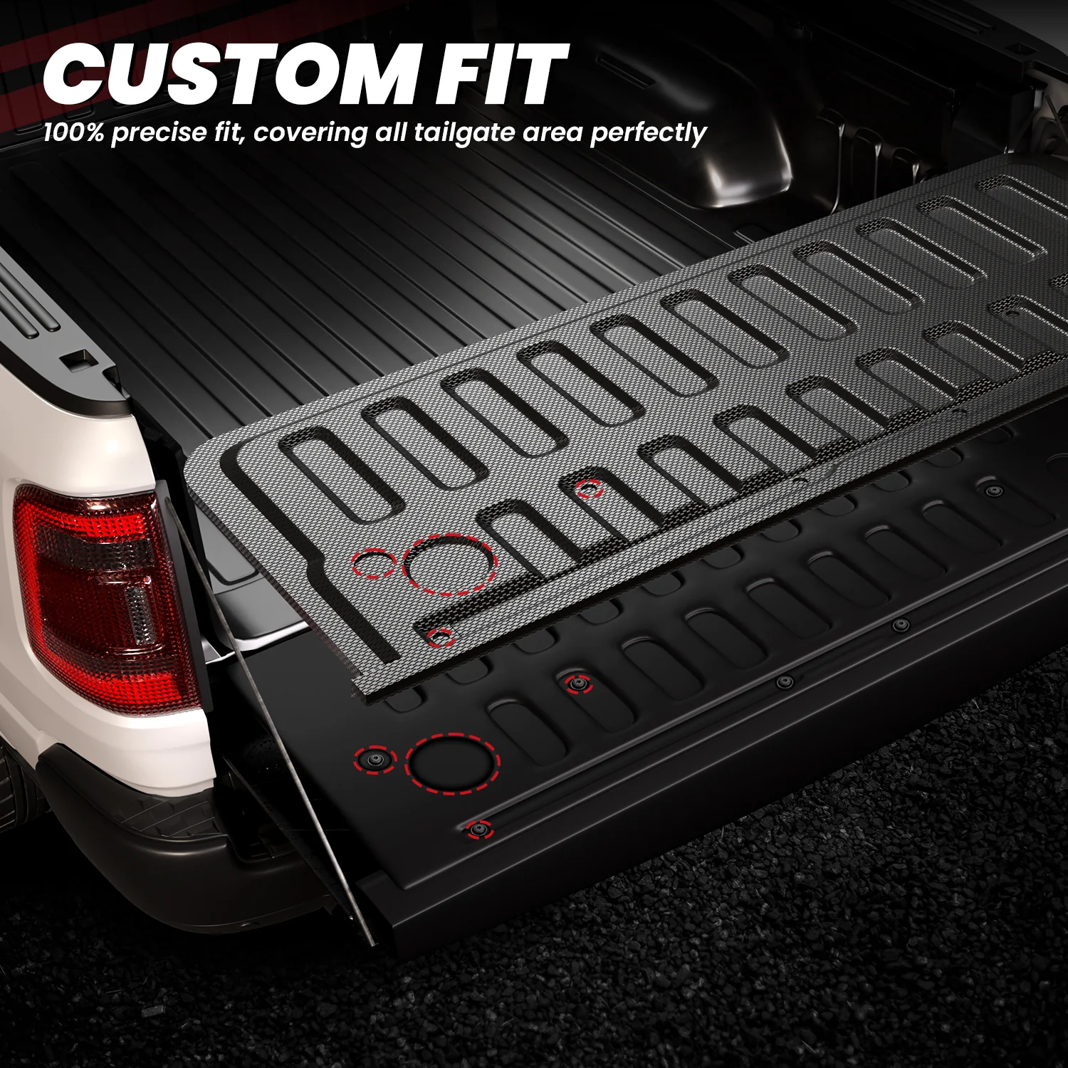 Fit for 2019-2026 Ram 1500 Truck Bed Mat & Tailgate Mat, Fit without RAM RamBox, Not Fit Drop-in liners - Image 4