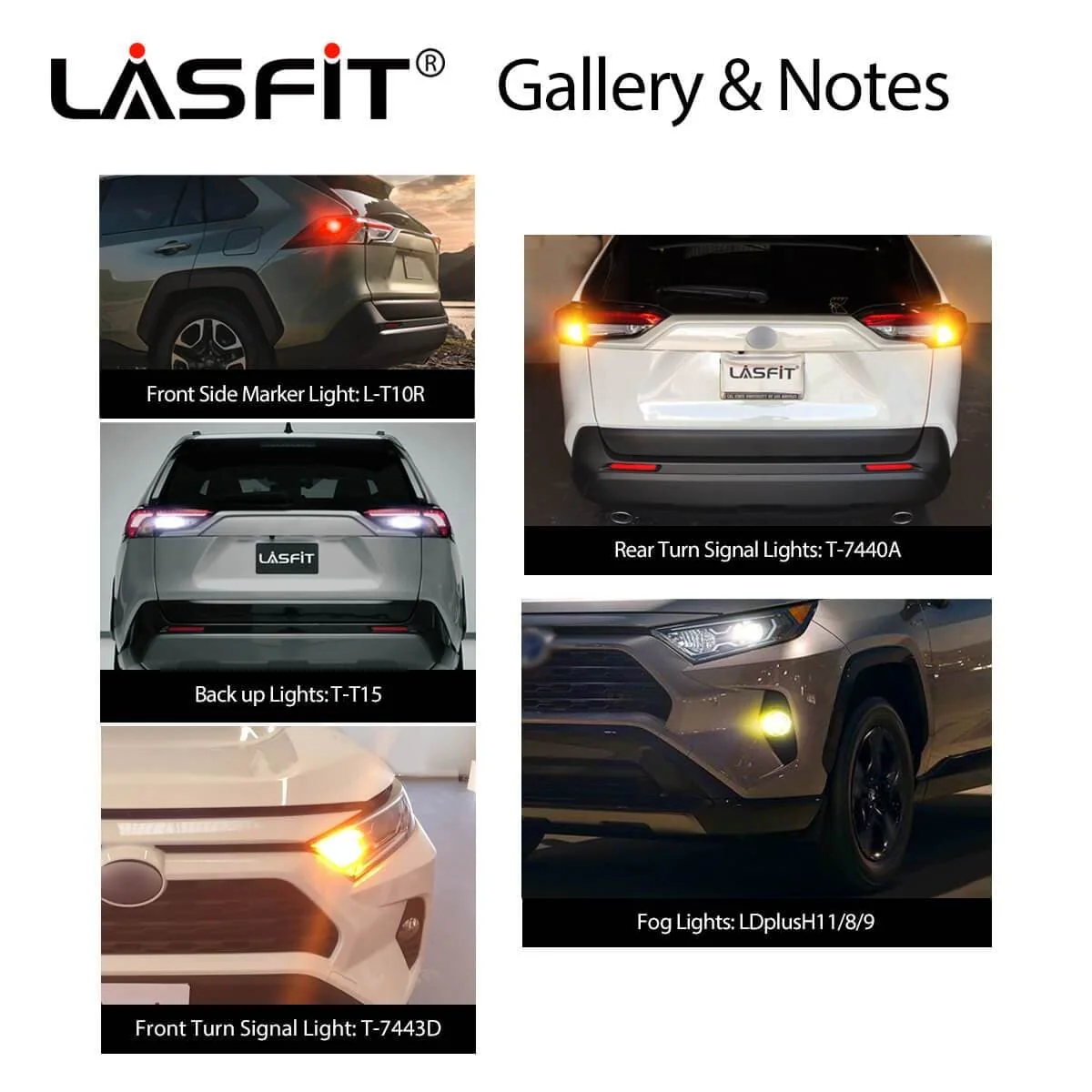 Fit for 2019-2021 Toyota RAV4 LED Fog Light Exterior Interior Bulbs Plug and Play - Image 4