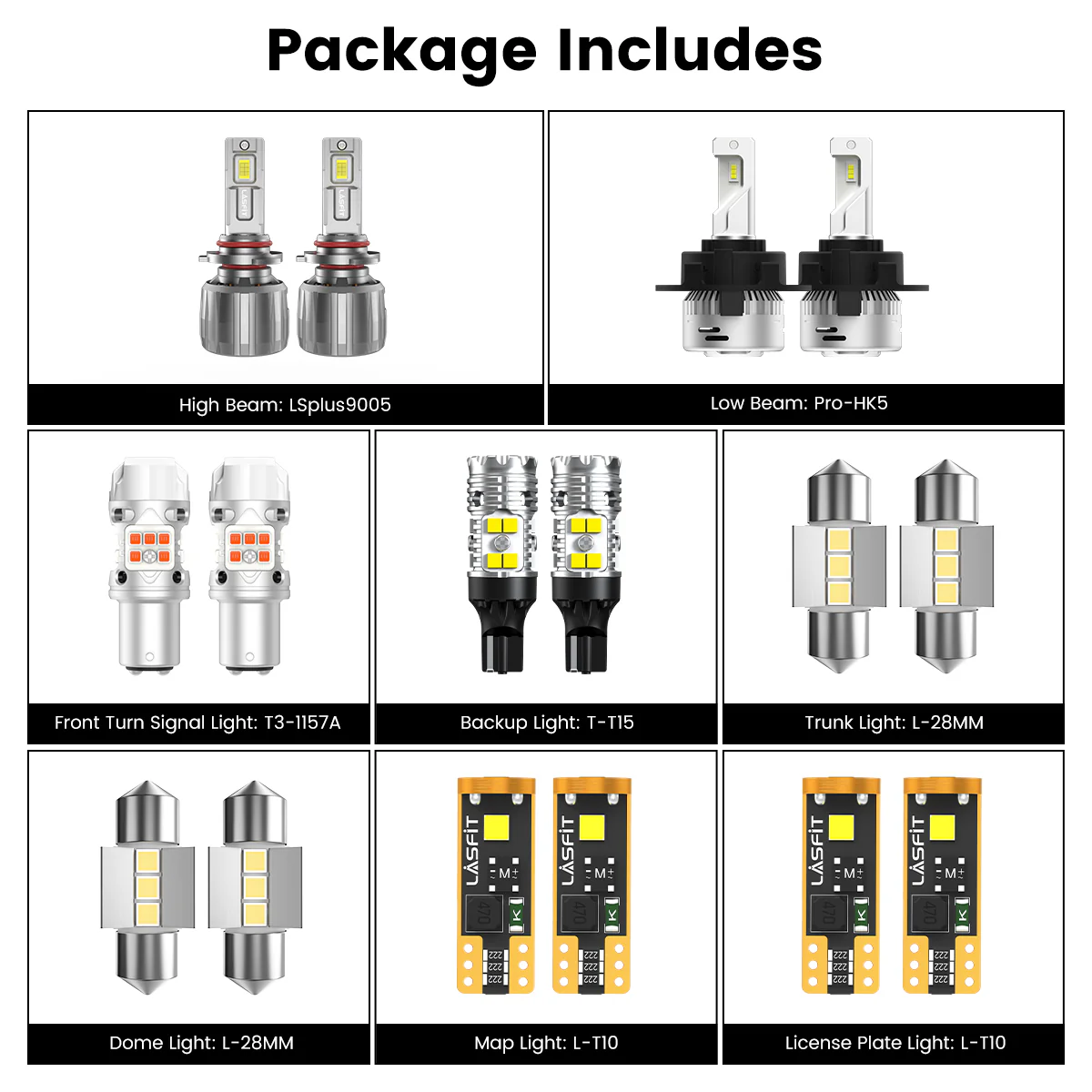 Fit for 2020-2022 Hyundai Ioniq The Brightest LED Bulbs Upgrade - Image 5
