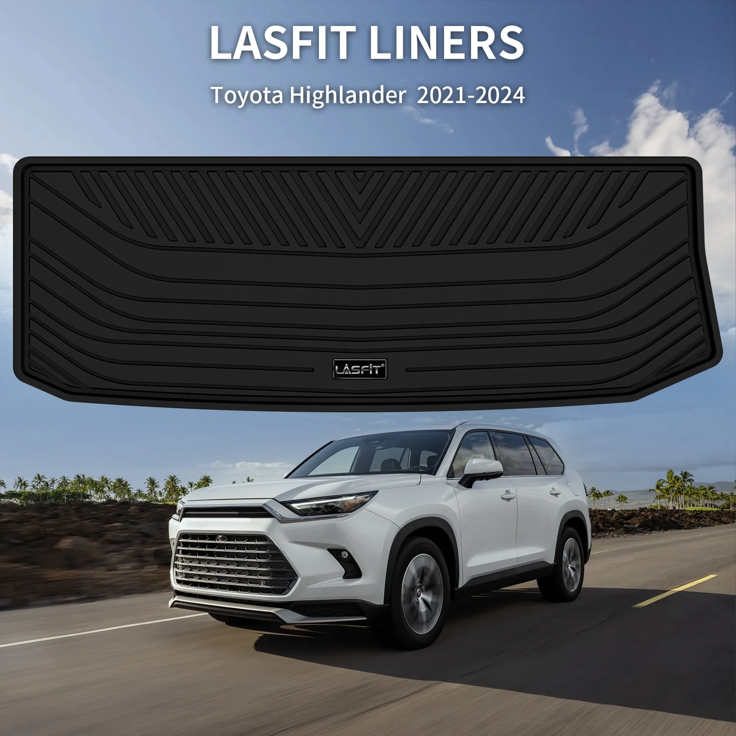 Fit for 2020-2026 Toyota Highlander Floor Mats or Cargo Mat, Fit Gasoline & 8 Seats Only - Image 17