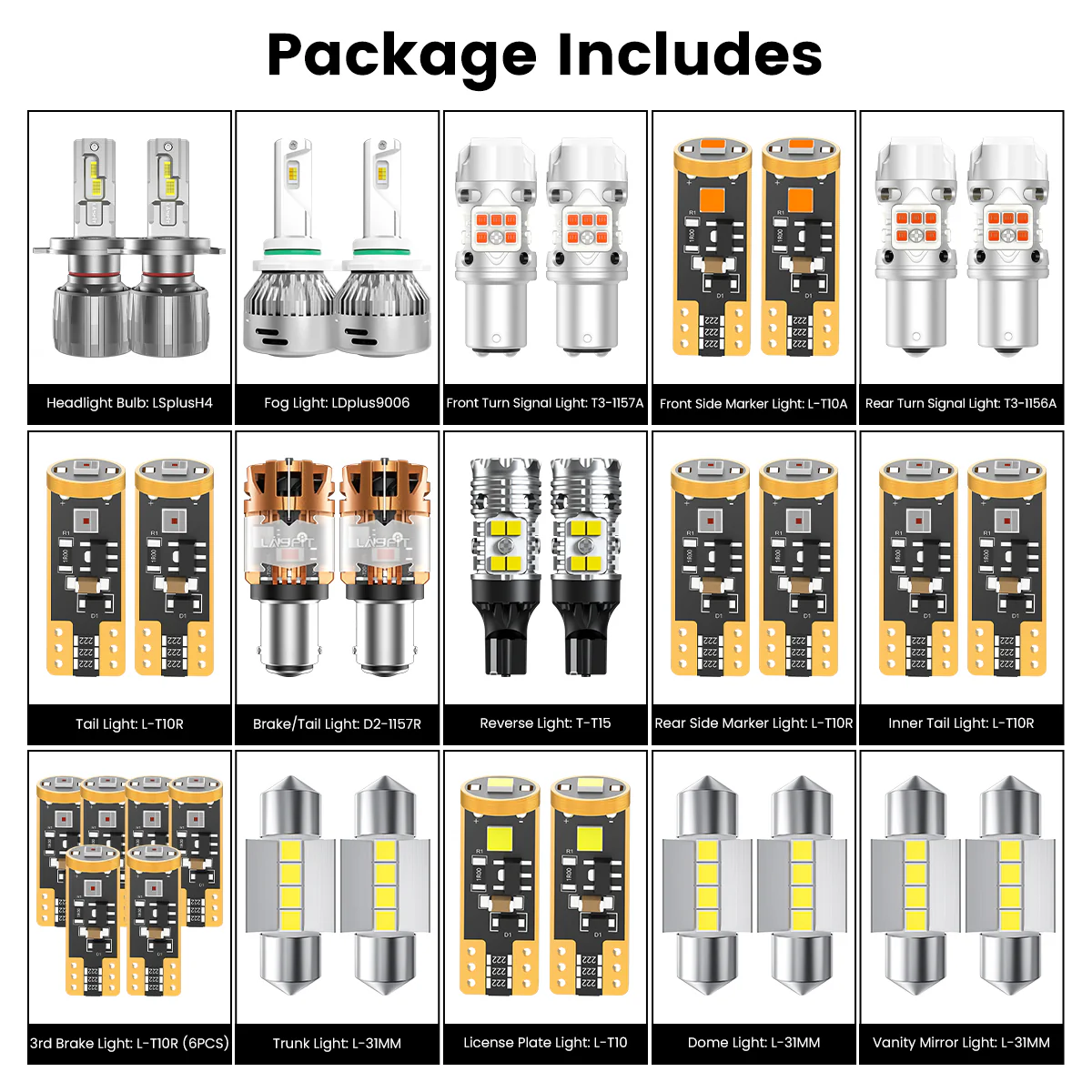 100W 9005 HB3 LA Air Series | 10,000LM 6000K LED Bulbs - Image 4