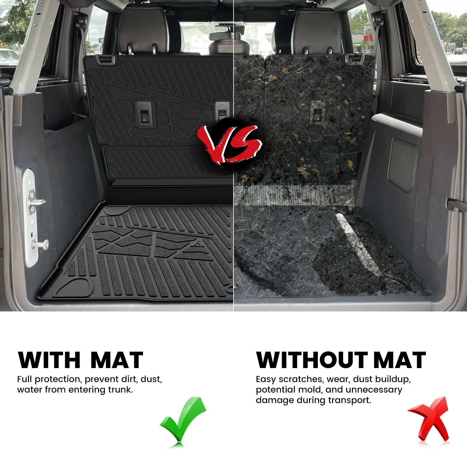 Fit for 2021-2026 Ford Bronco Custom Floor Mats or Cargo Mat, Not For Sport - Image 21
