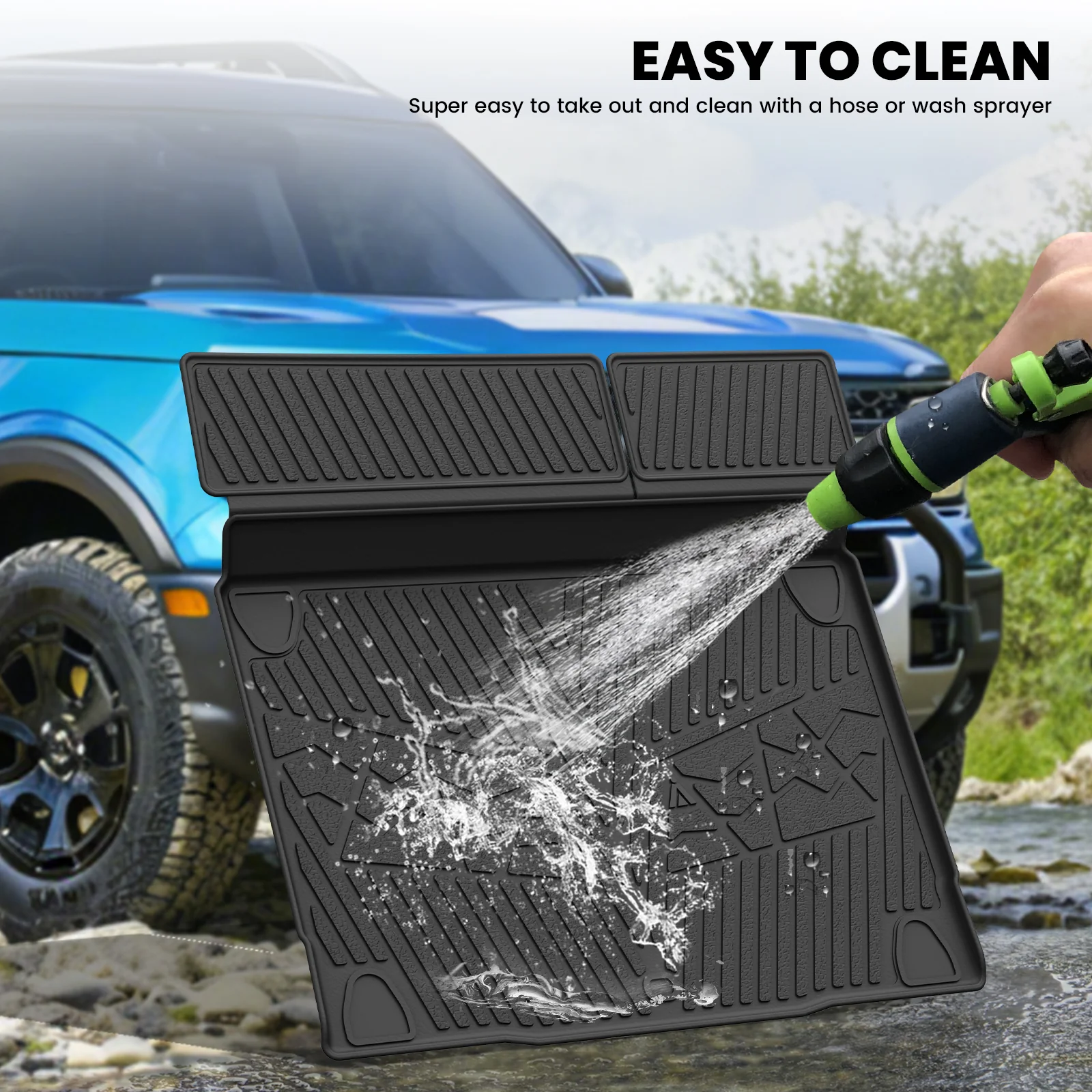 Fit for 2021-2026 Ford Bronco Custom Floor Mats or Cargo Mat, Not For Sport - Image 22