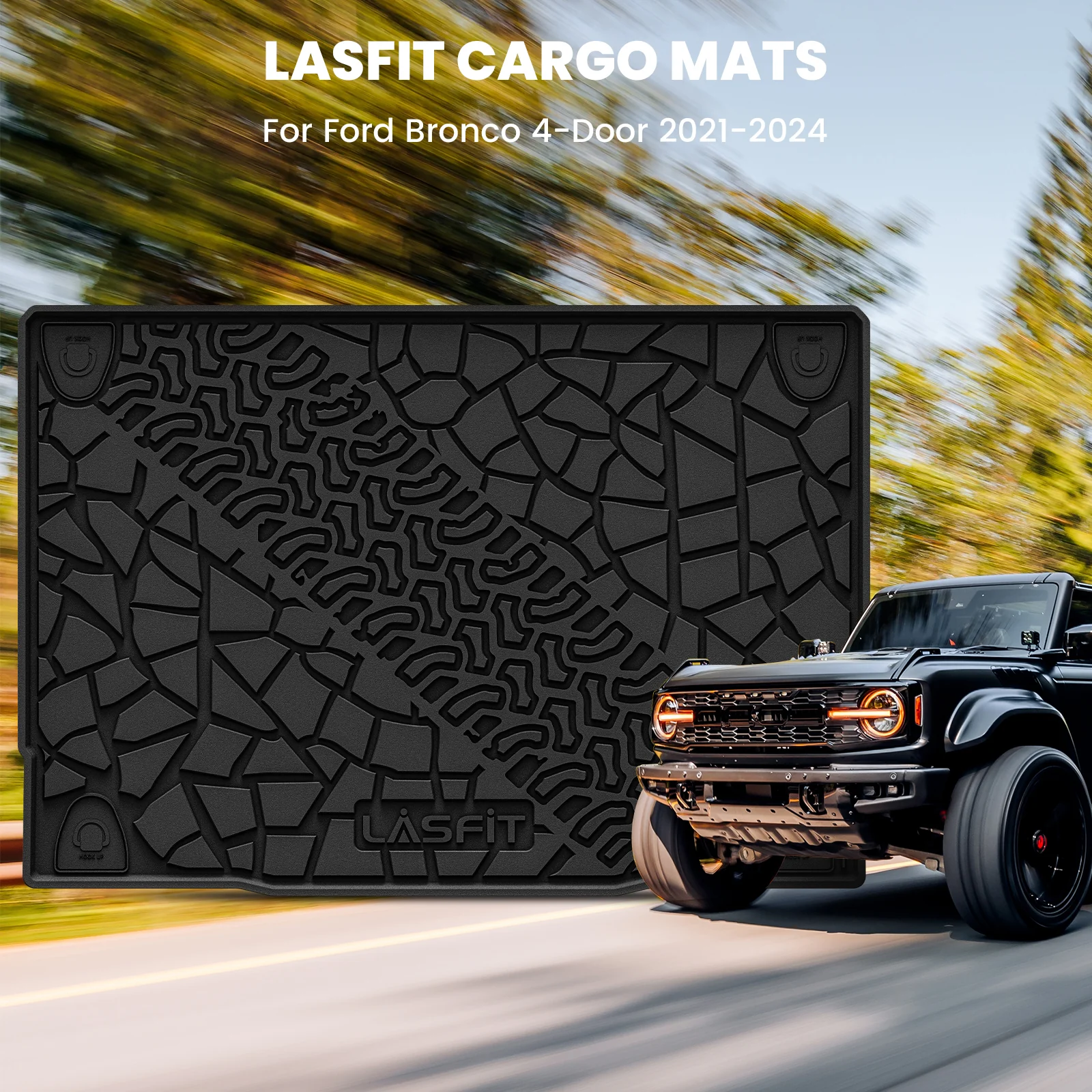 Fit for 2021-2026 Ford Bronco Custom Floor Mats or Cargo Mat, Not For Sport - Image 44