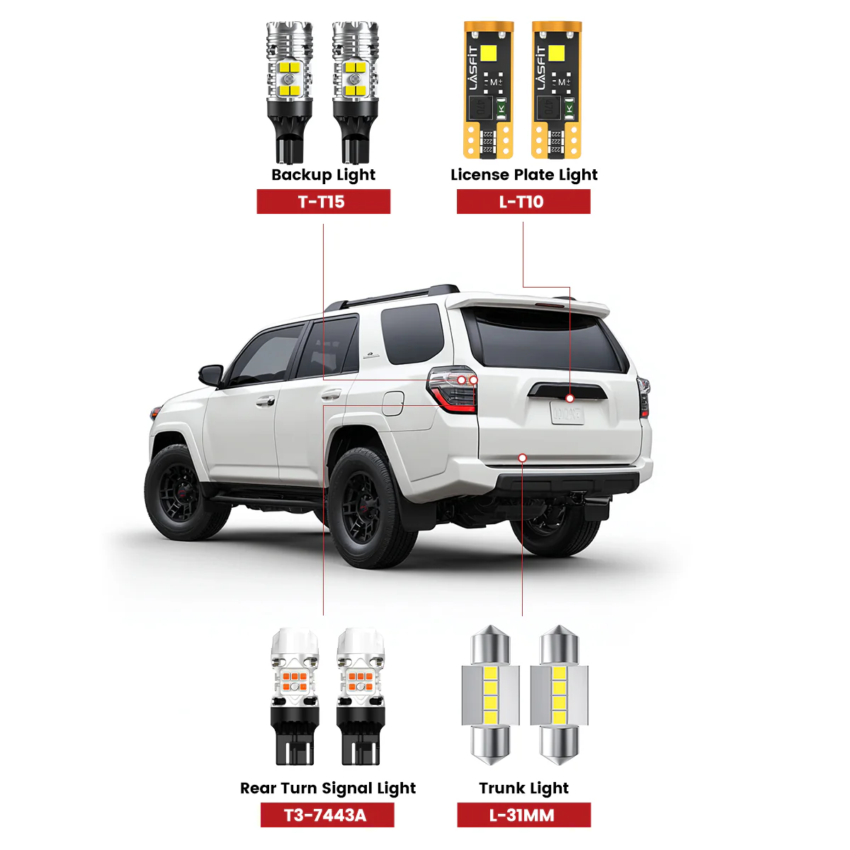 Fit for 2021-2024 Toyota 4Runner LED Exterior Interior Lights Upgrade | Tested and Verified - Image 2