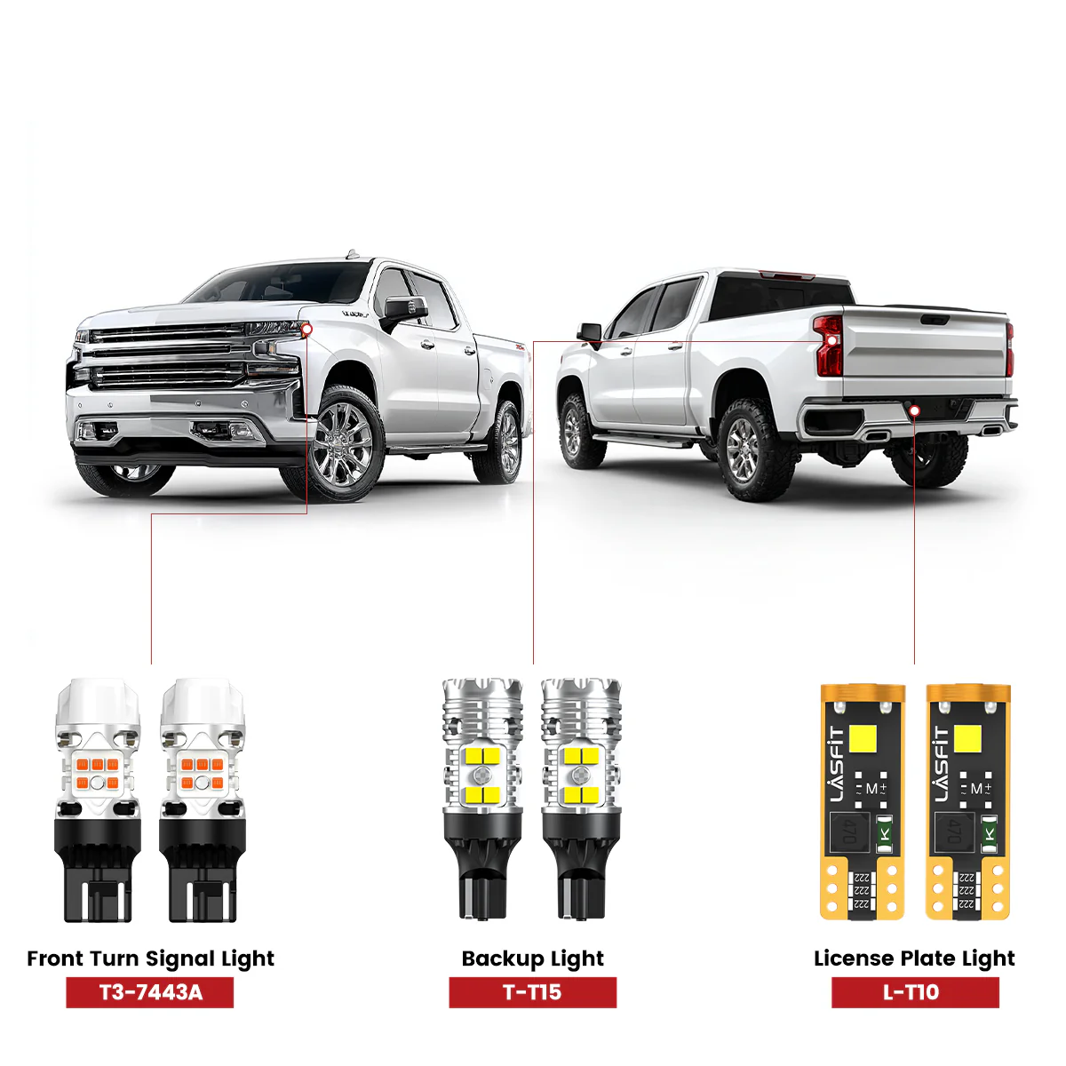 Fit for 2019-2026 Chevrolet Silverado 1500 LT RST High Country LED Exterior Lights Upgrade | Tested and Verified