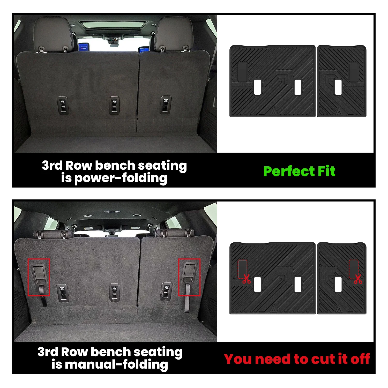 Fit for 2021-2026 GMC Yukon Floor Mats or Seatback & Cargo Mat, Not Fit Yukon XL - Image 18