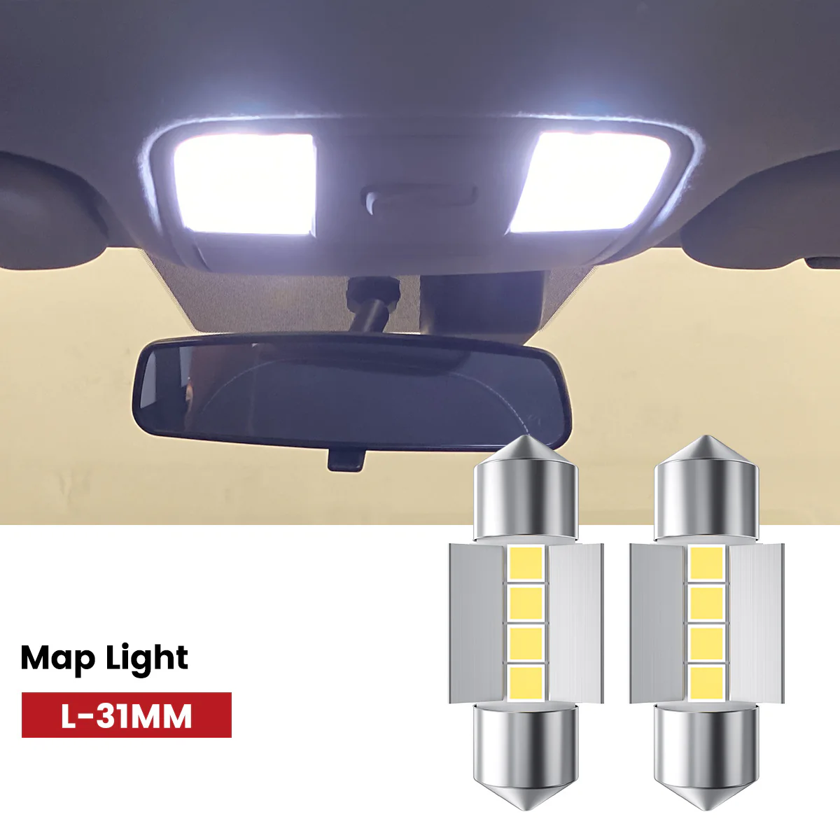 Fit for 2022-2024 Kia Forte The Brightest LED Bulbs Upgrade | Tested and Verified - Image 31