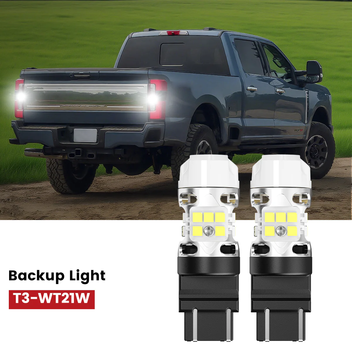 WT21W LED Reverse Bulbs CanBus-Ready White | T3 Series - Image 11