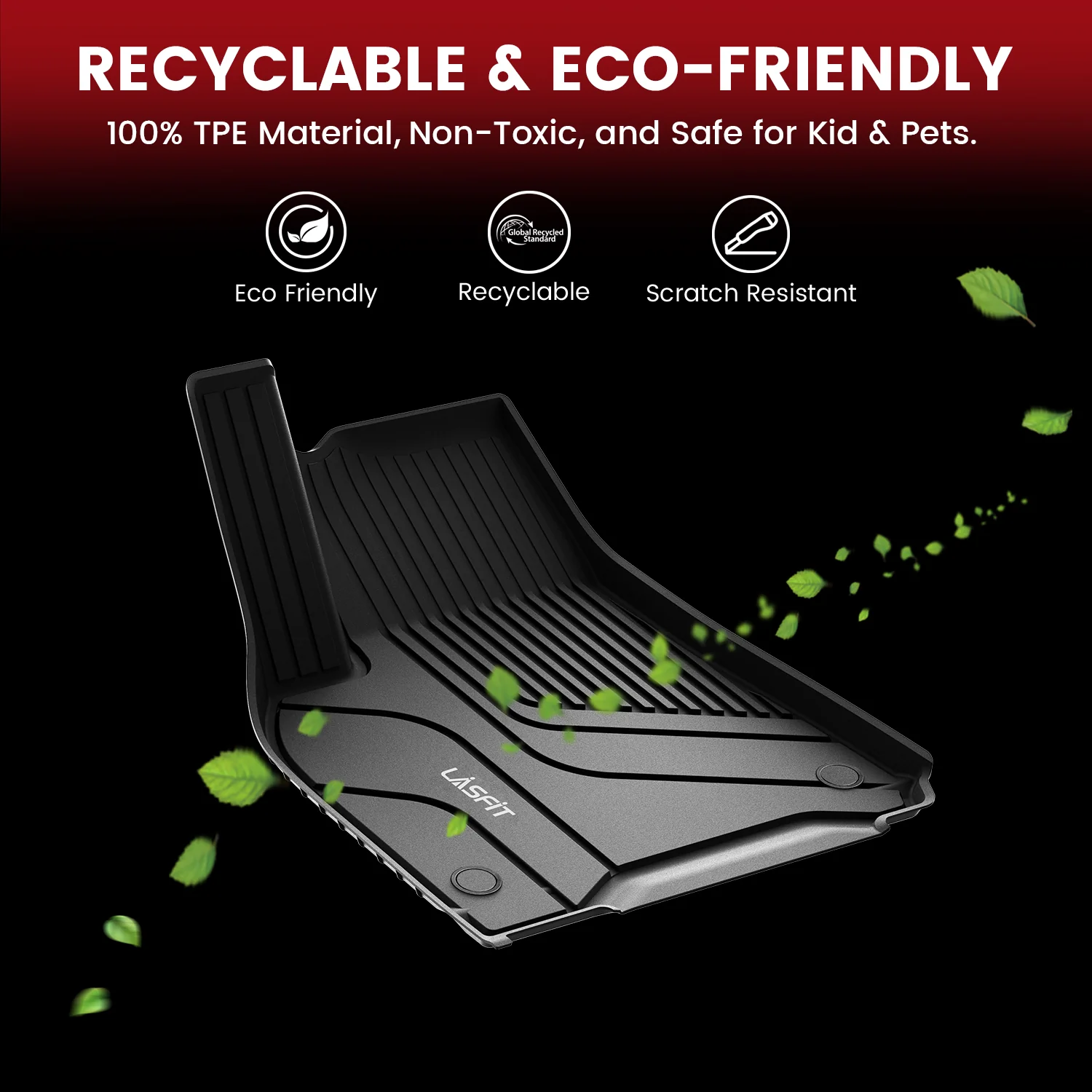 Fit For 2022-2023 Tesla Model 3 Floor Mats TPE Material 1st & 2nd or Cargo Custom All Weather - Image 6