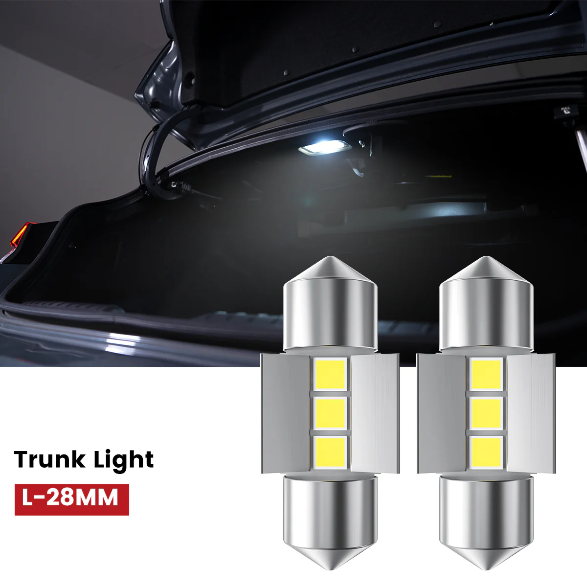 42MM 211-2 578 212-2 LED Dome Map Trunk License Plate Light Bulb, 2 Bulbs - Image 7