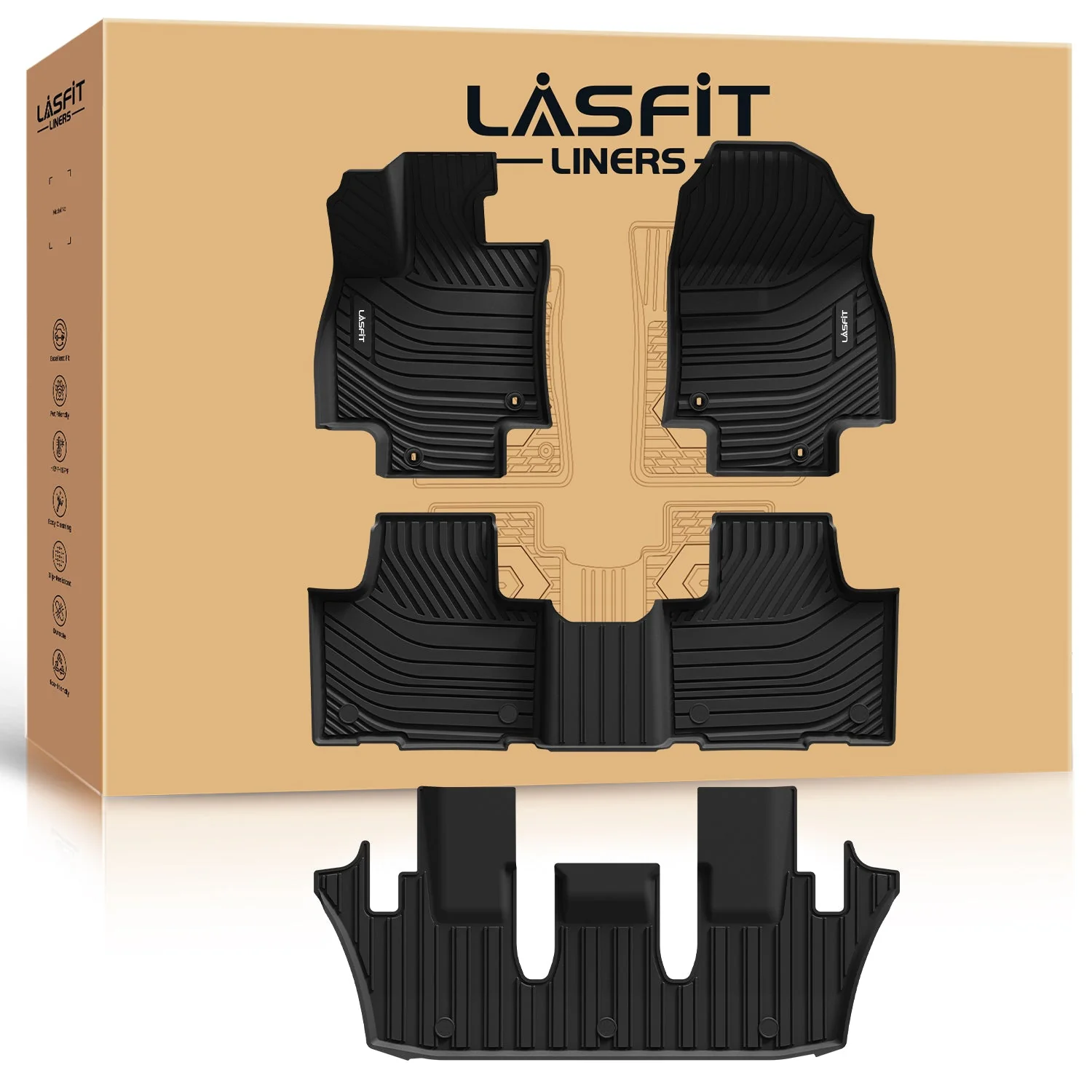 Fit for 2024-2026 Lexus TX Floor Mats - Image 18