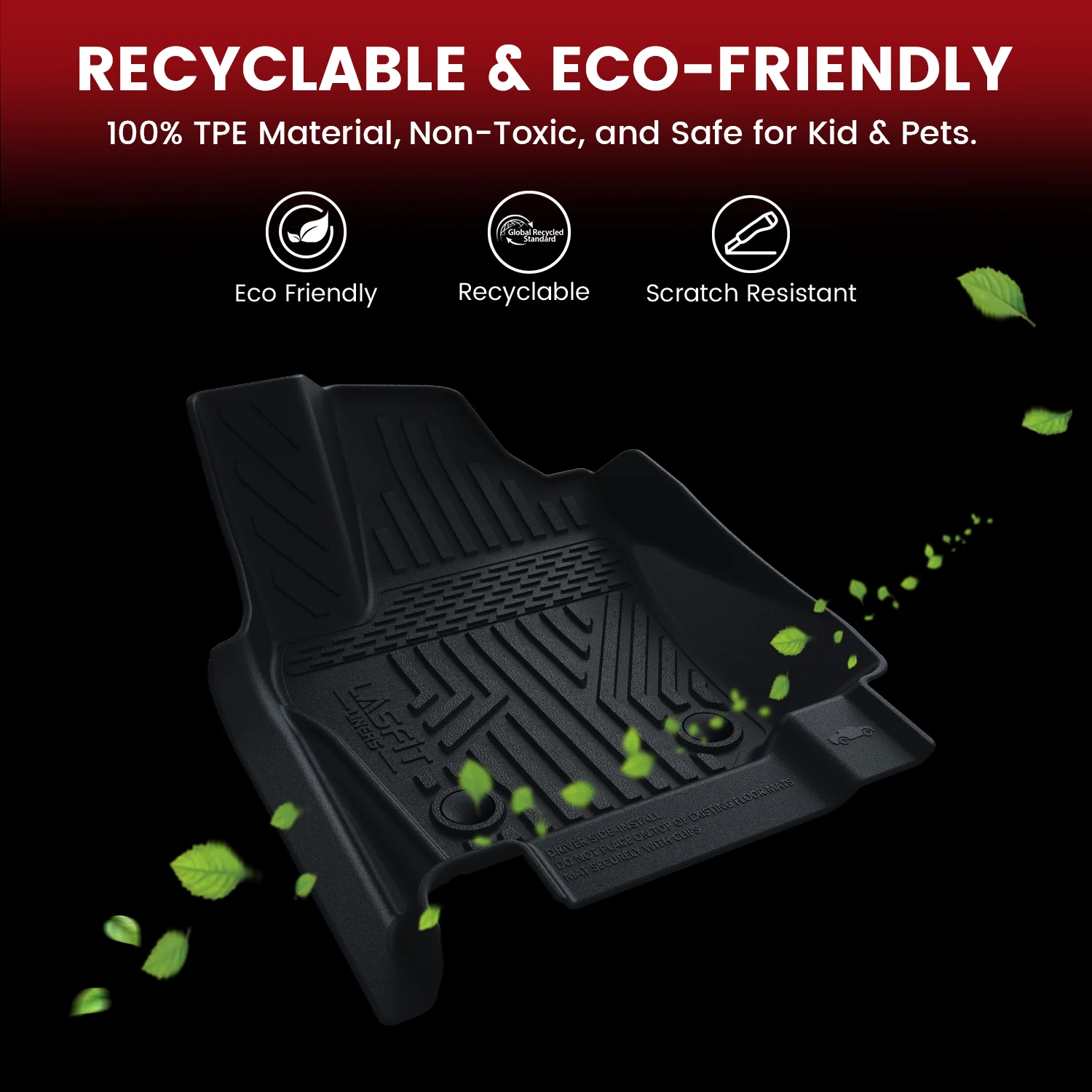 Fit for 2024-2026 Toyota Tacoma All-Weather Floor Mats, Fit Double Cab Only - Image 19