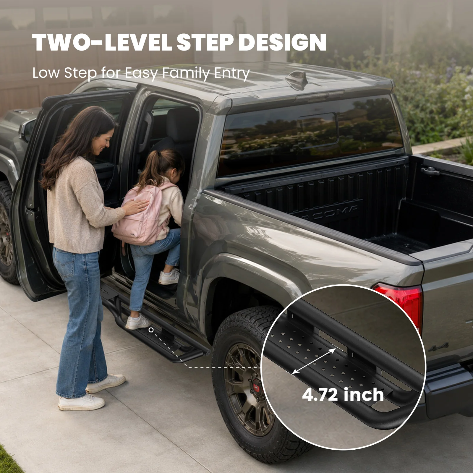 Fit for 2024-2026 Toyota Tacoma Running Boards Side Steps, Fit Double Cab ONLY - Image 4