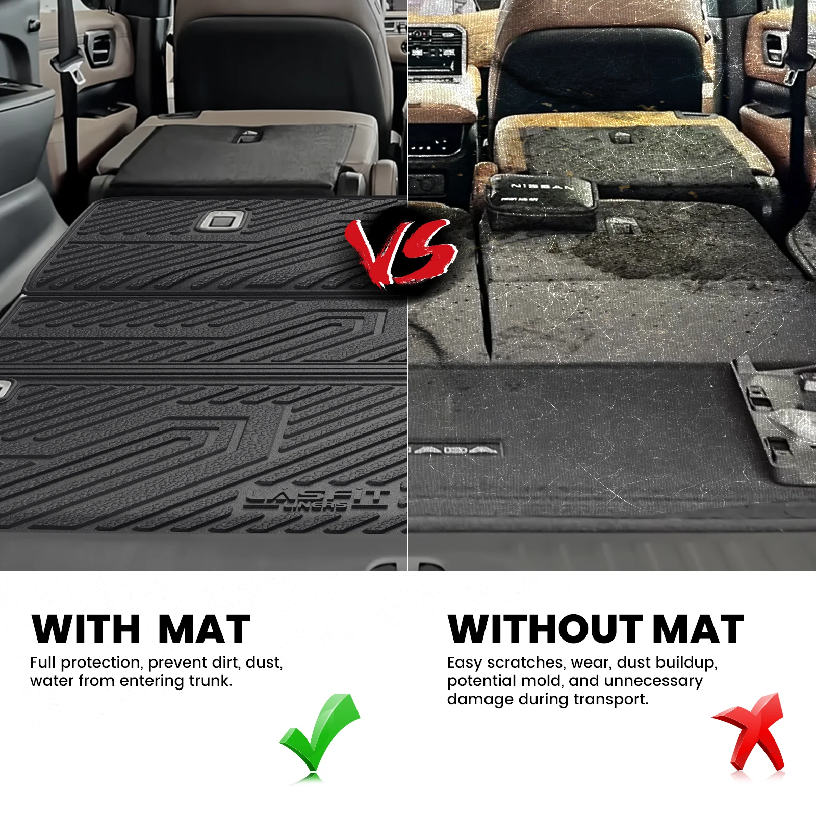 Fit for 2025-2026 Infiniti QX80 Floor Mats or Cargo Mat & Seatback Mats - Image 23